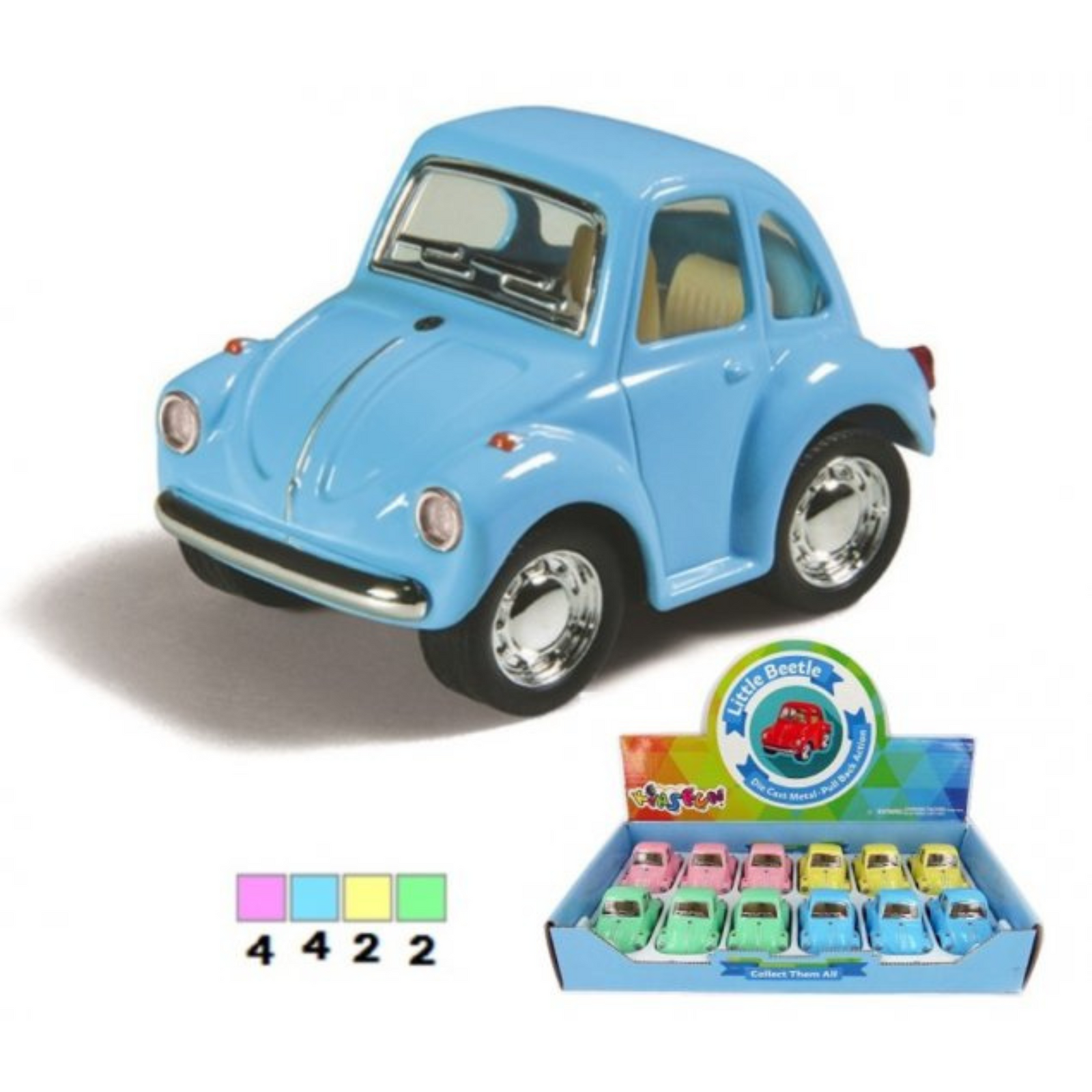 Diecast Little Beetle - Assorted Colours