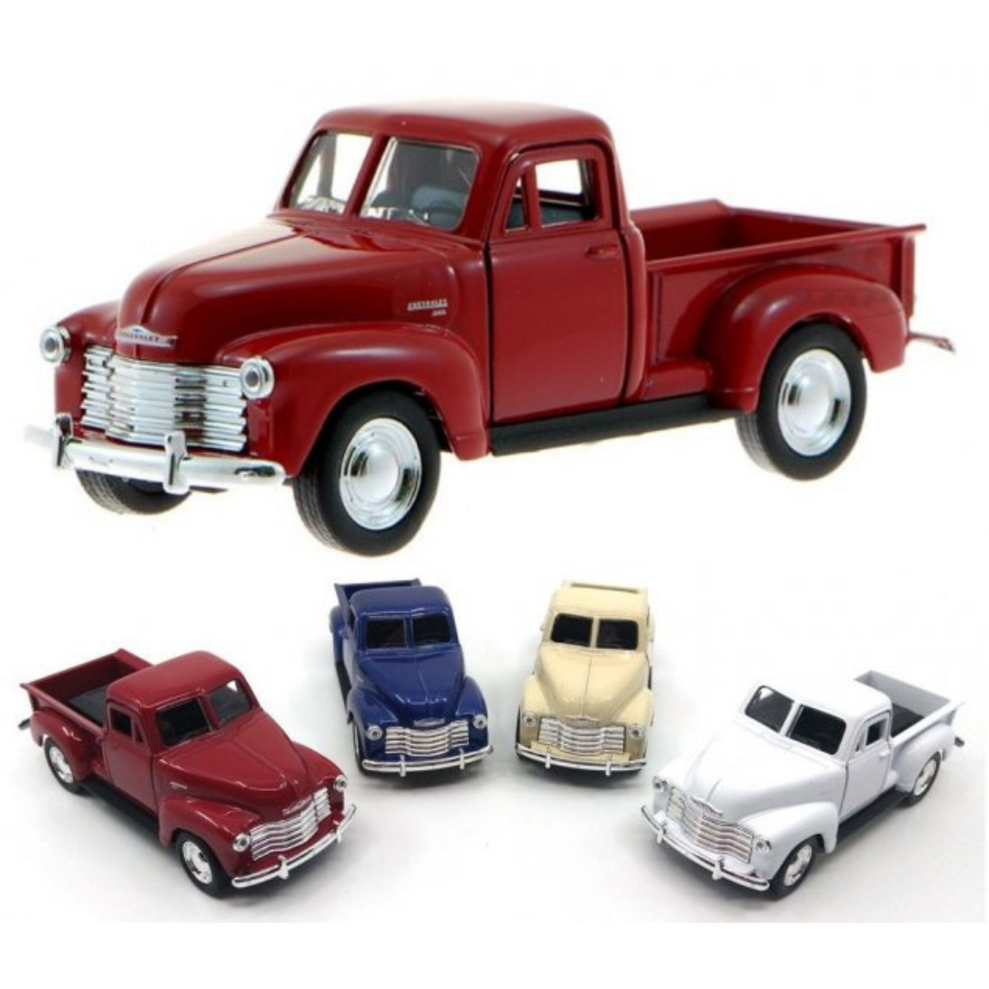 Chevrolet 3100 Pick Up Die Cast Pull Back Car - Assorted Colours