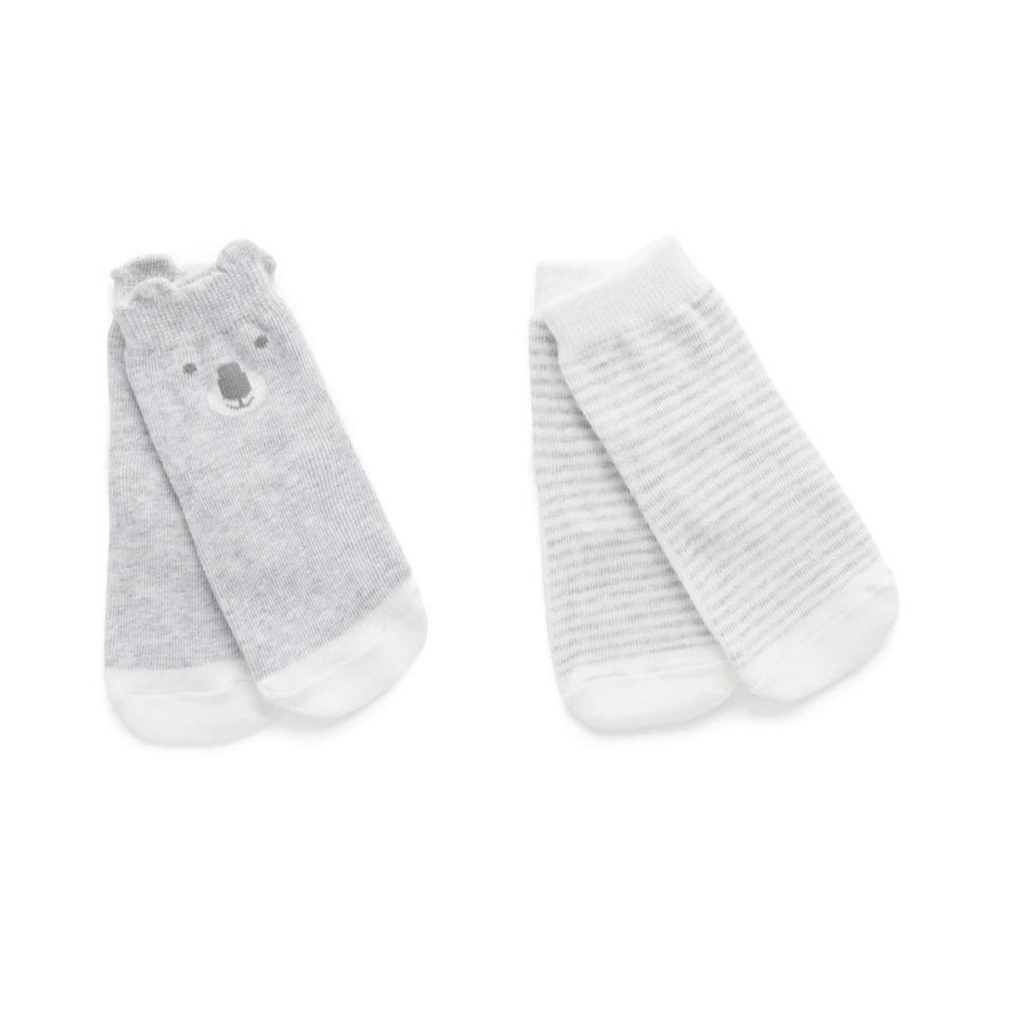 Purebaby Koala Socks - 2 pack