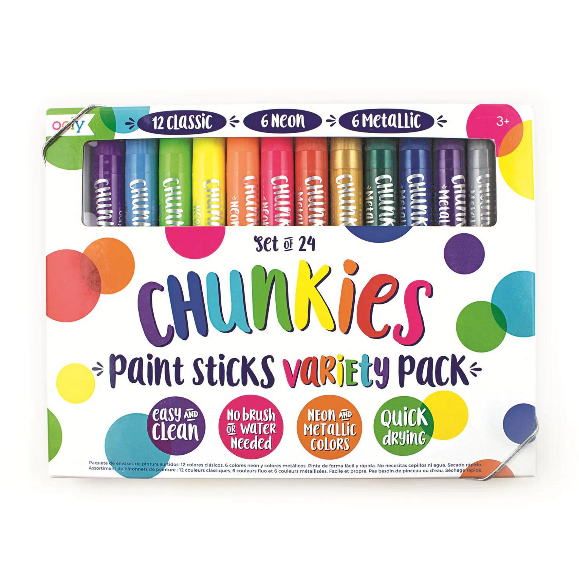 Chunky Paint Sticks Set 24
