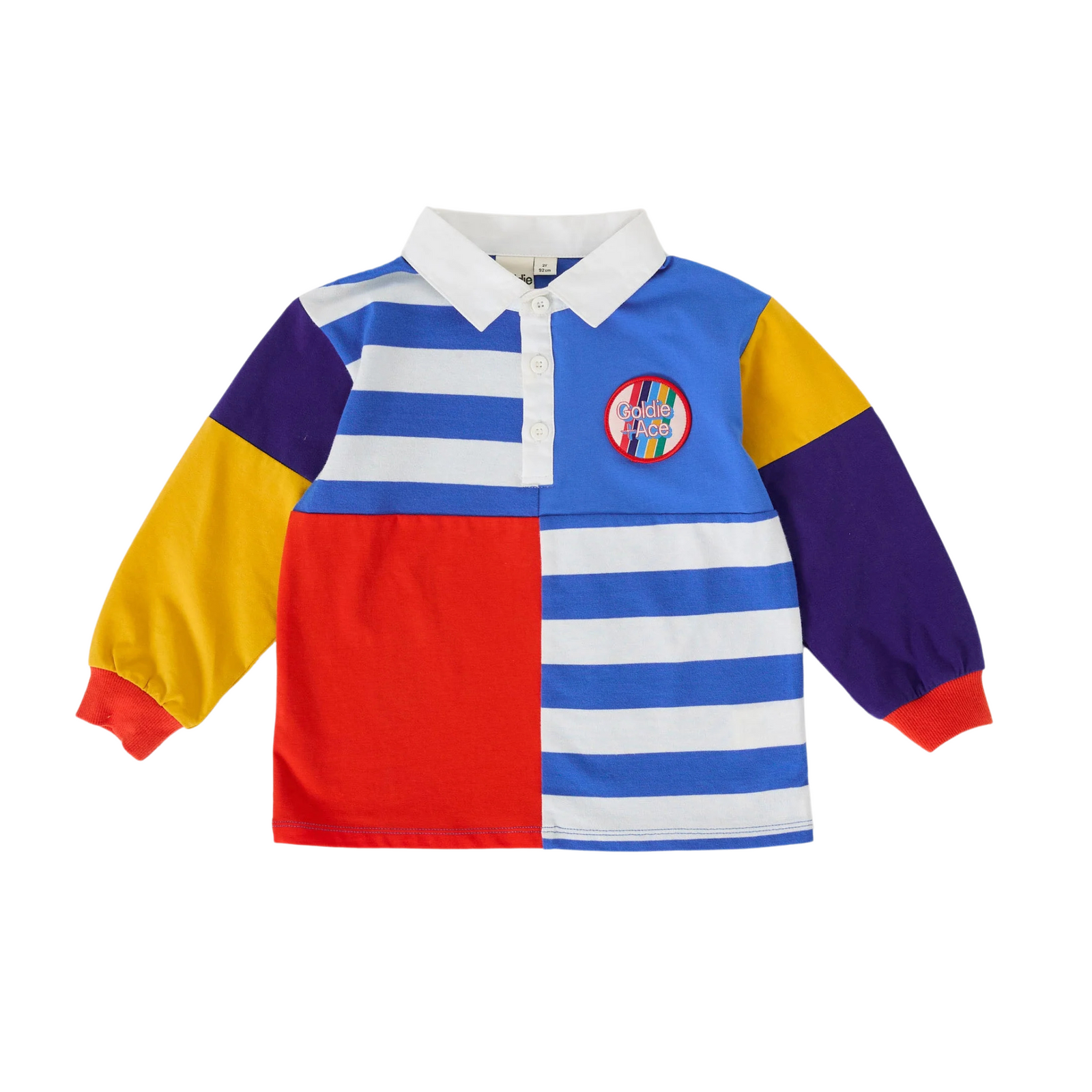 Goldie and Ace Myles Colour Block Rugby Polo