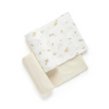 Purebaby 2 Pack Muslin Wrap - Wheat Wattle Bee