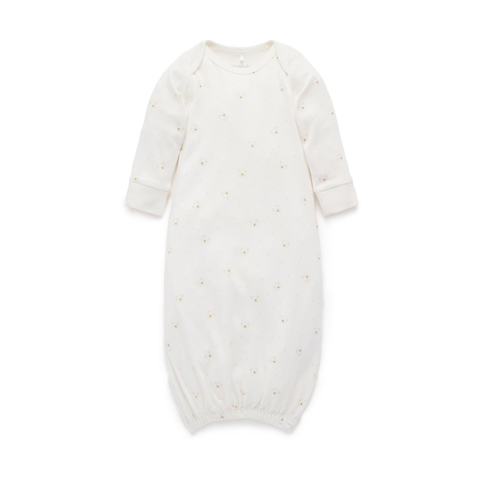 Purebaby Sleepsuit - Vanilla Bear