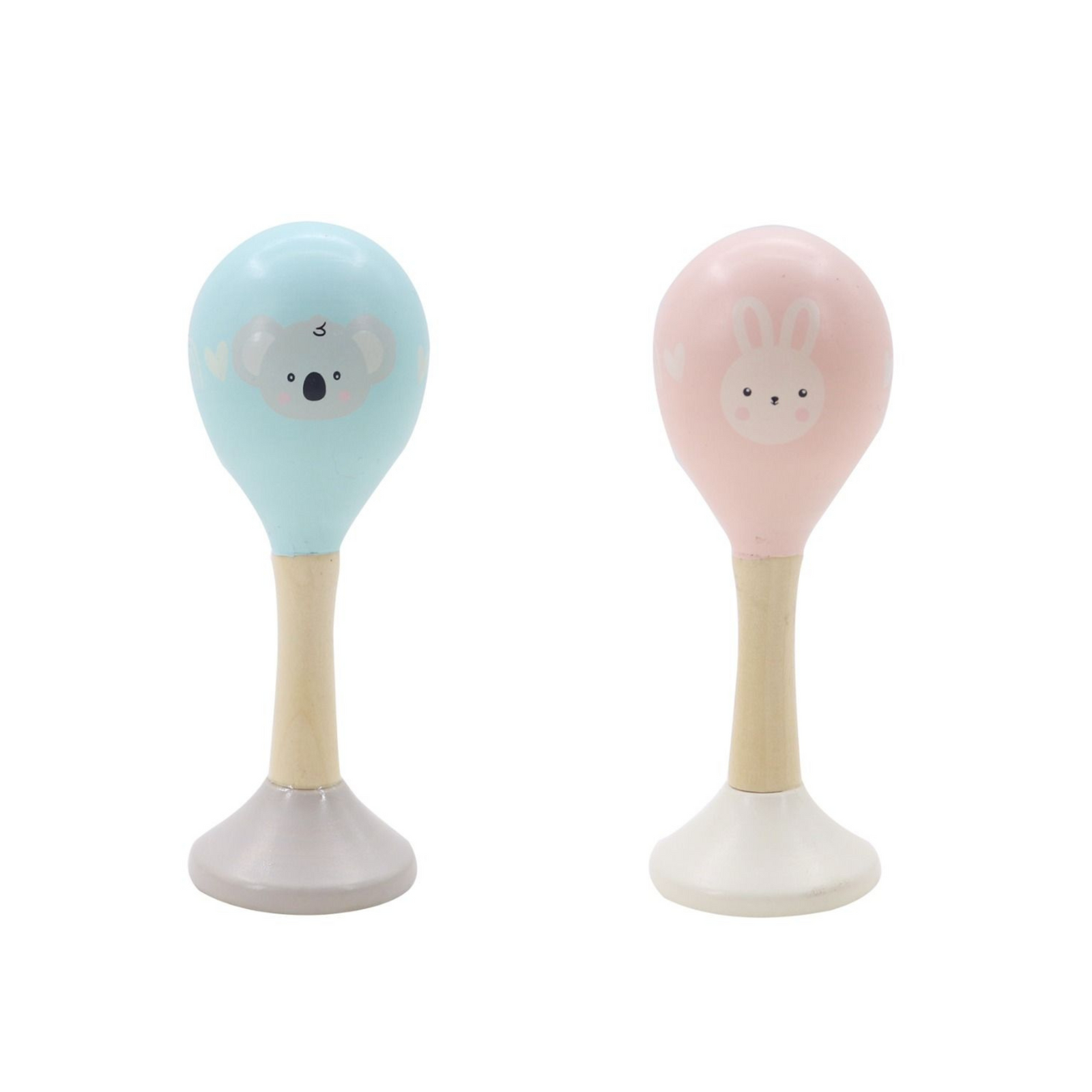 Wooden Koala & Bunny Maracas