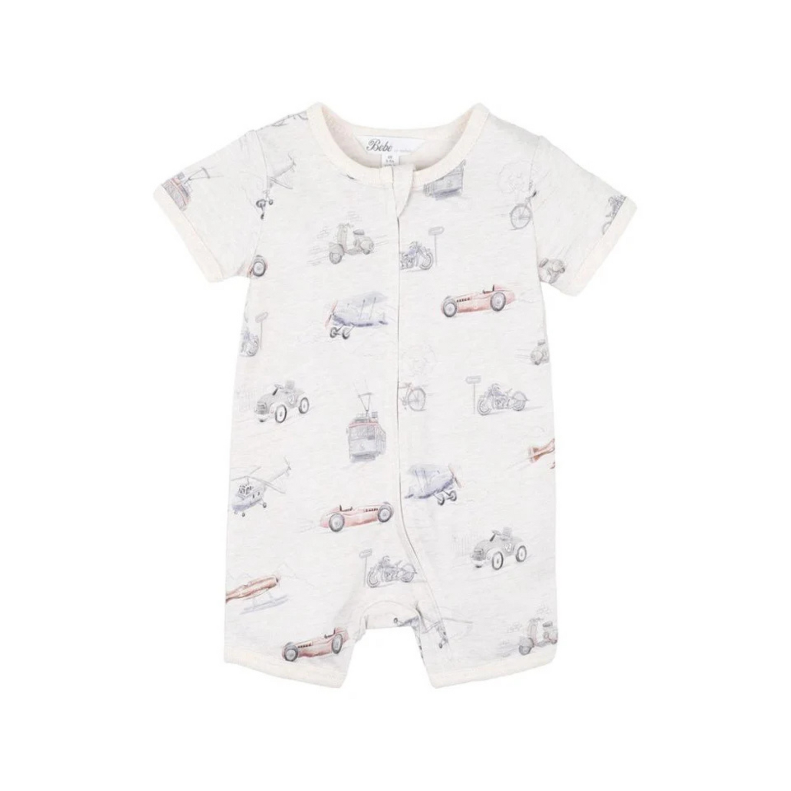 Bebe Finley Print Short Sleeved Romper