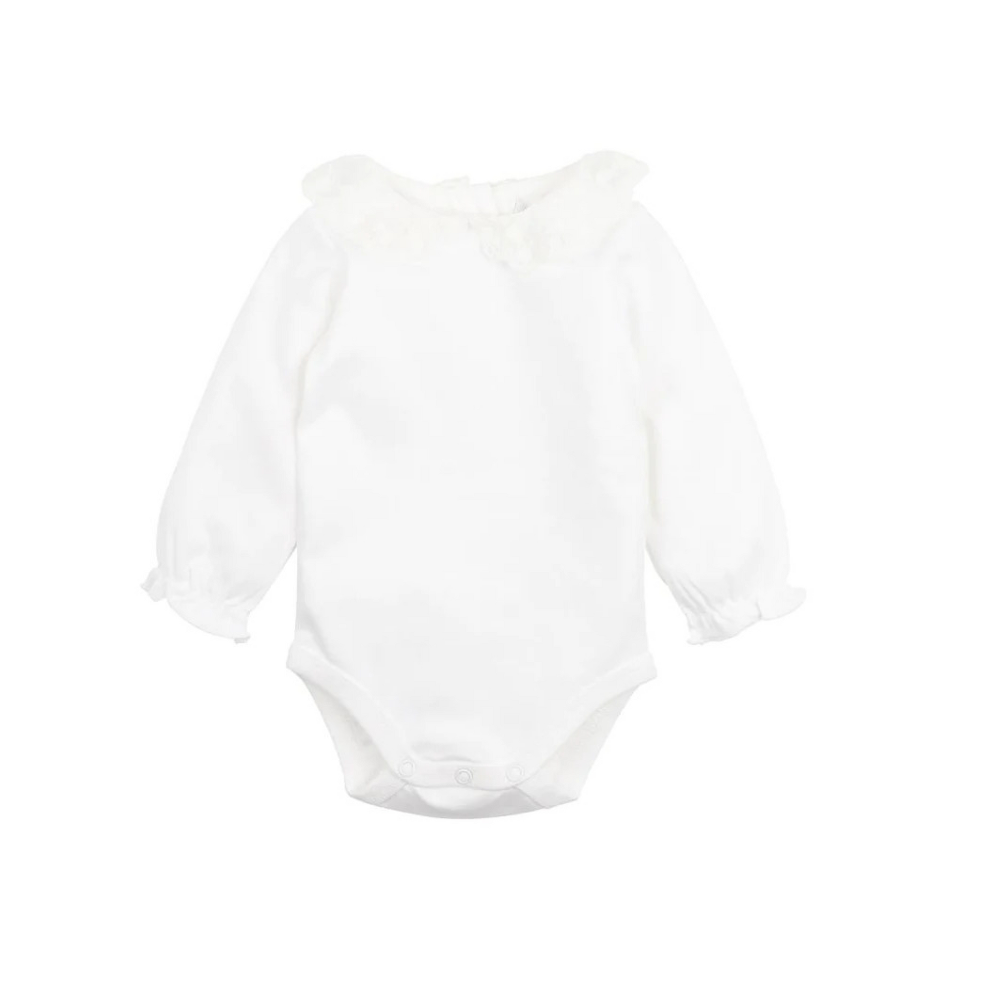 Bebe Lace Collar Bodysuit - Cloud