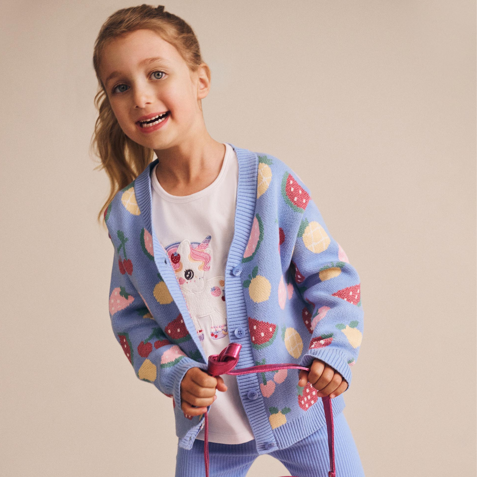 Huxbaby - Tutti Frutti Unicorn Frill Tee