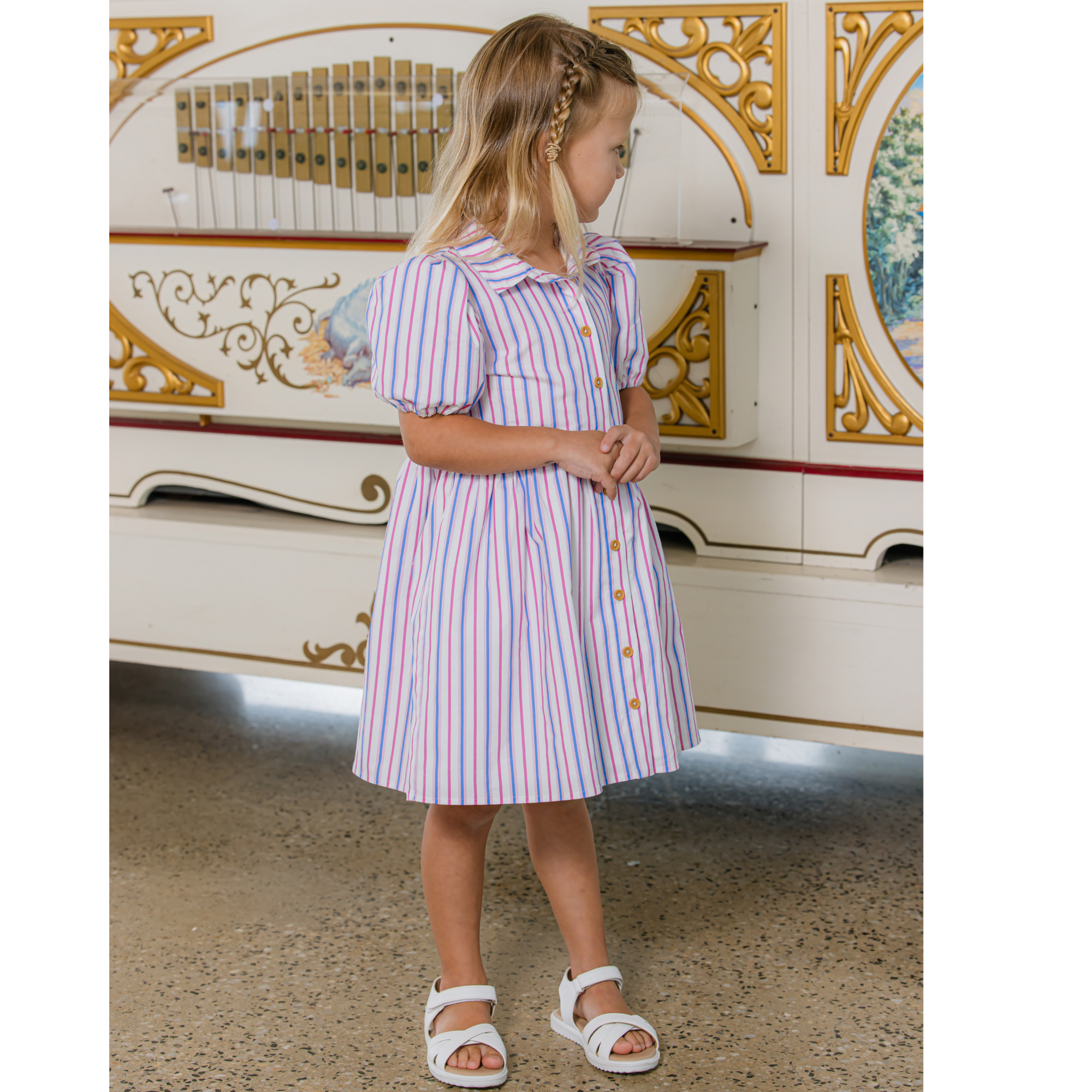 Milky Summer Stripe Dress