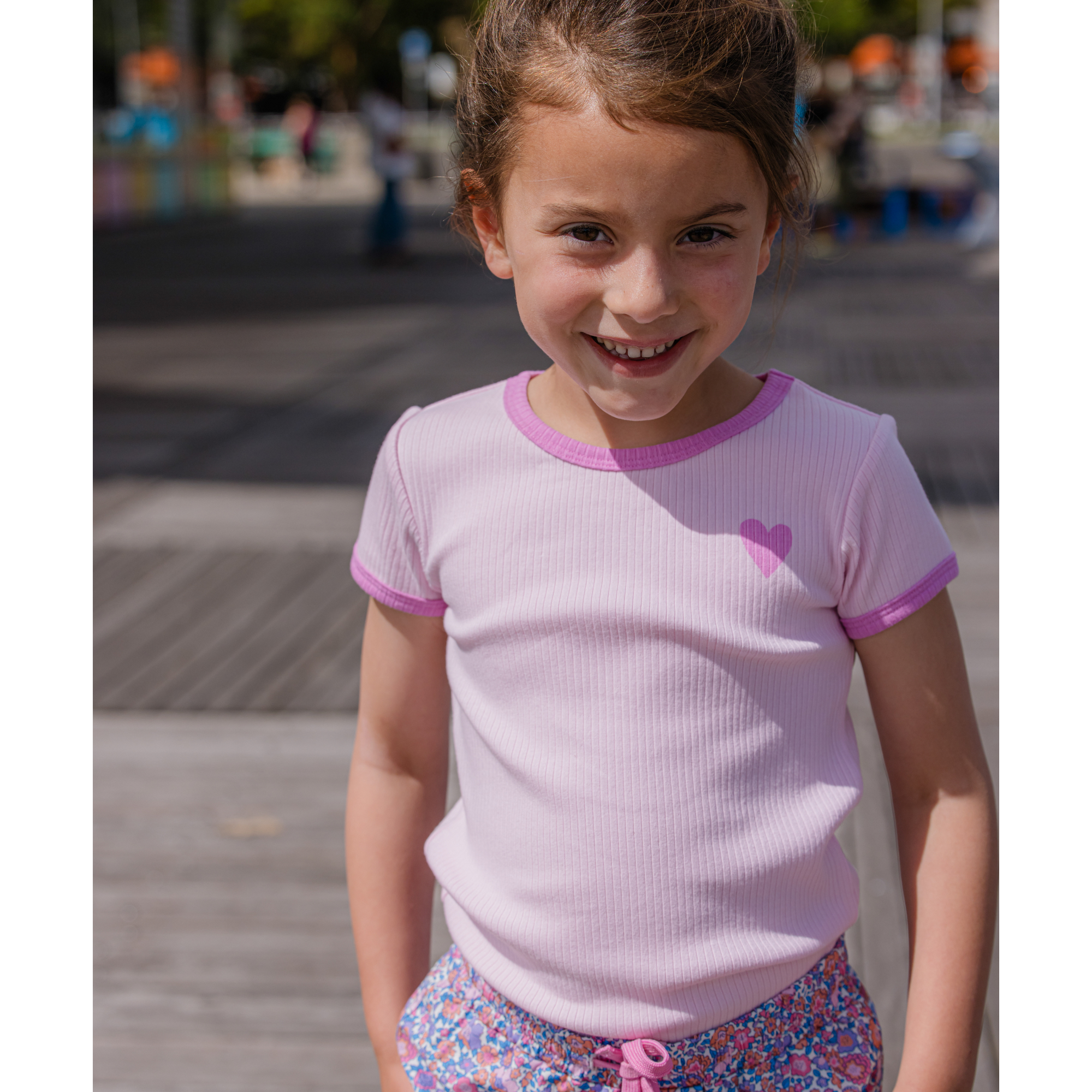 Milky Pink Rib Tee