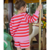 Milky Cherry Stripe Sweat