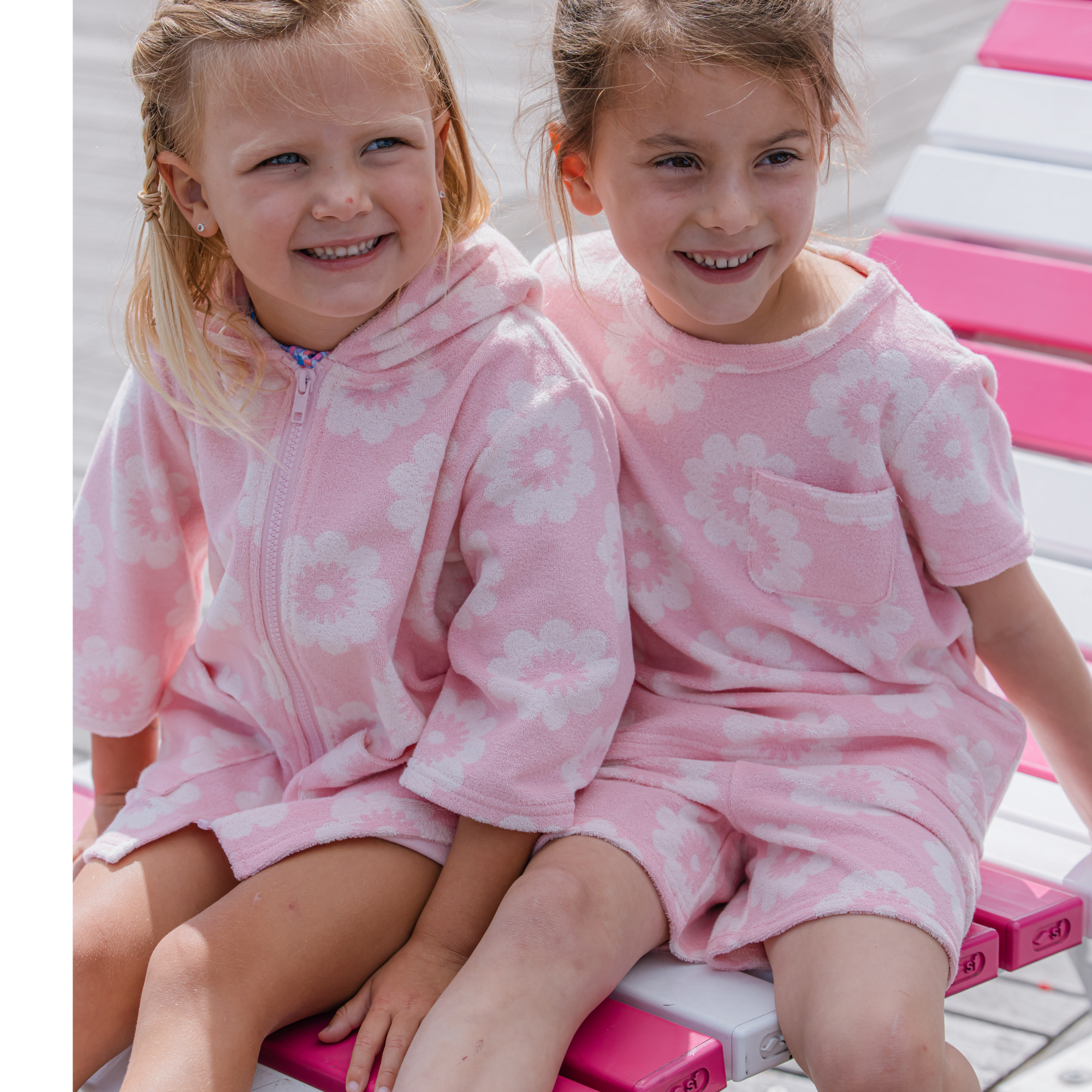 Milky Floral Terry Towelling Dress