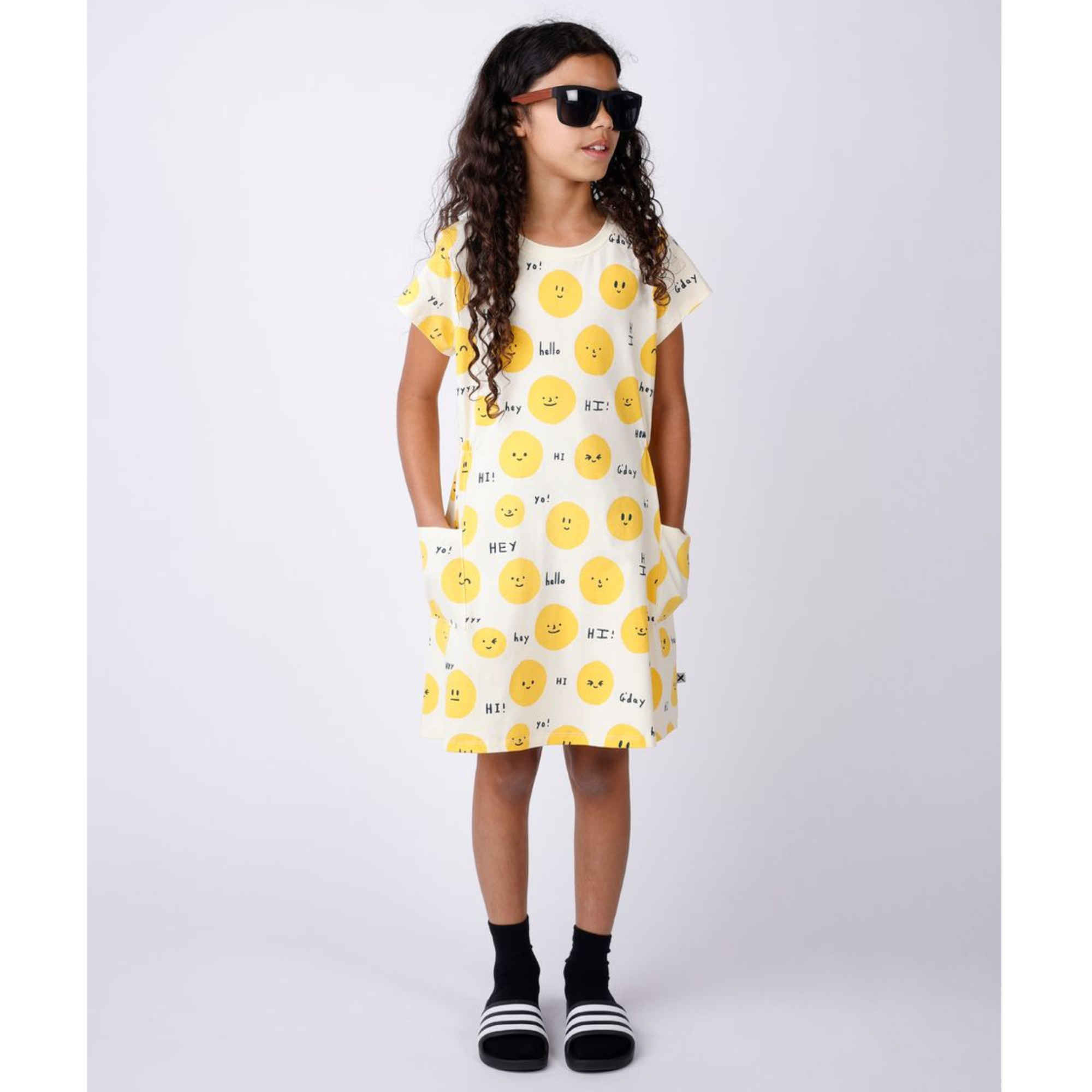 PRE-ORDER Minti Hello Faces Dress