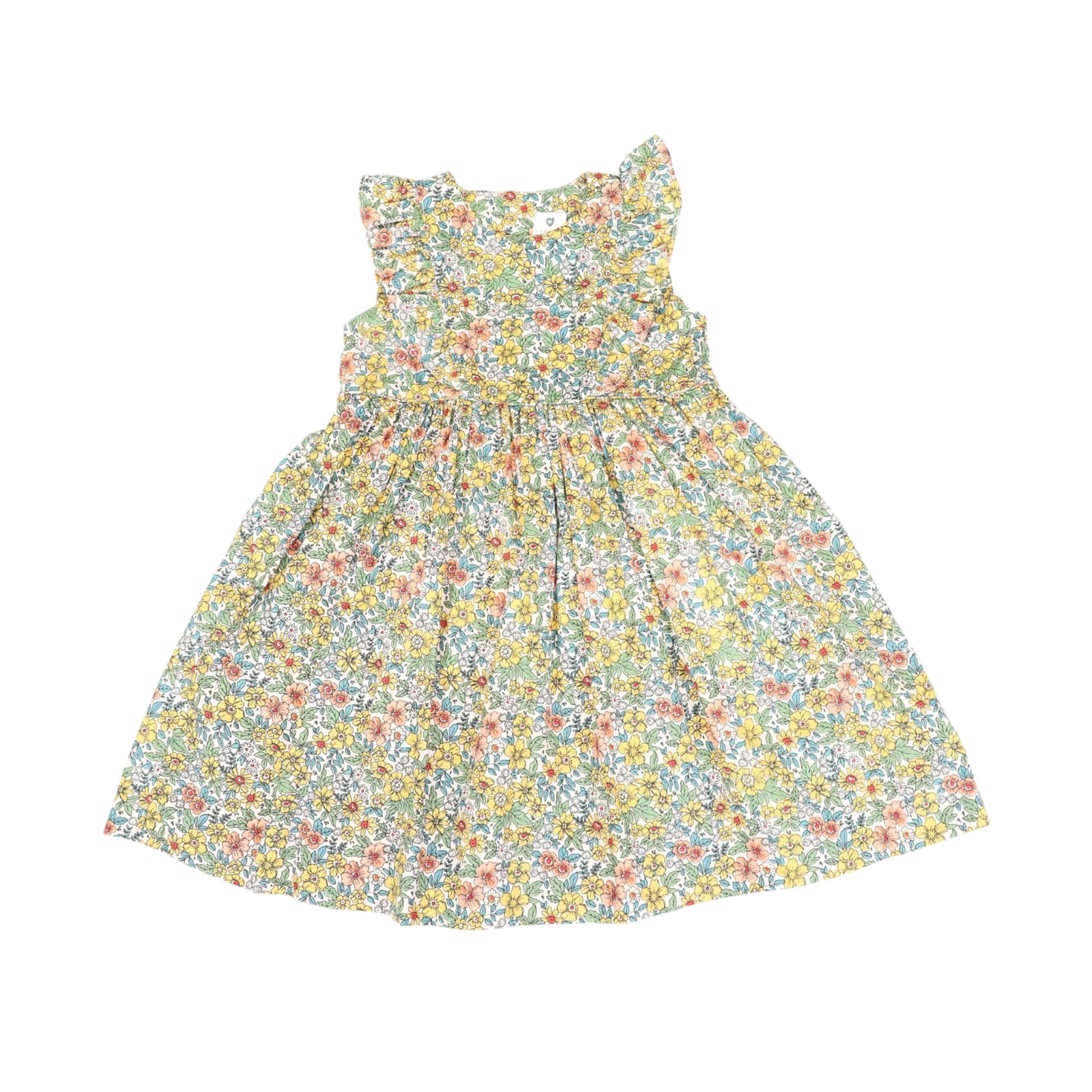 Bold Floral Dress Yellow Floral