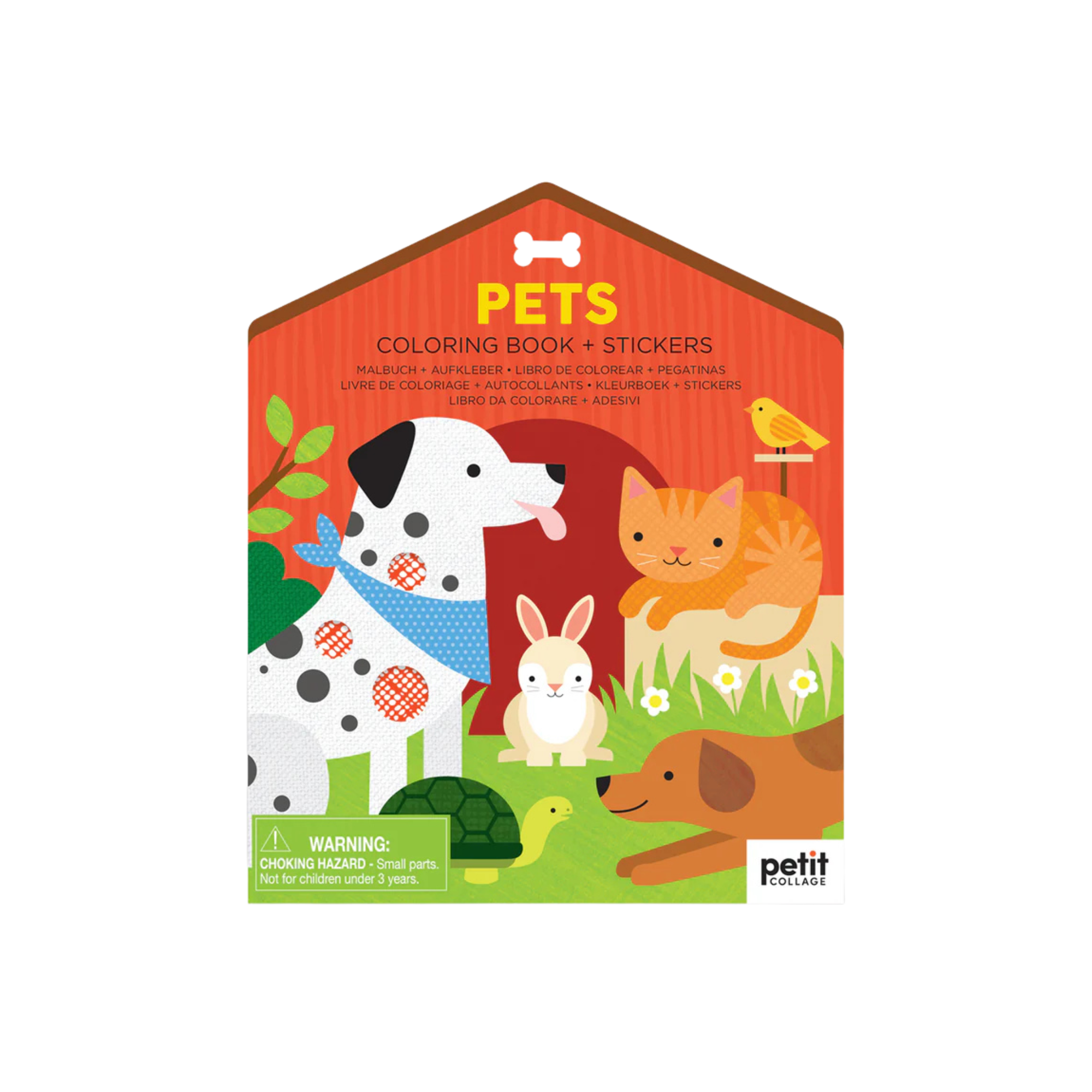 Colouring Book with Stickers - Pets