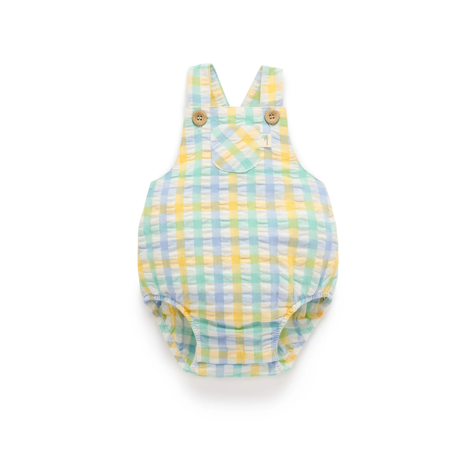Purebaby Check Overalls