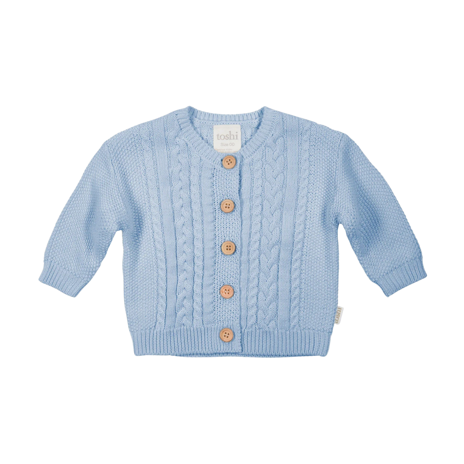 Toshi Organic Cardigan Yummy - Bluebell