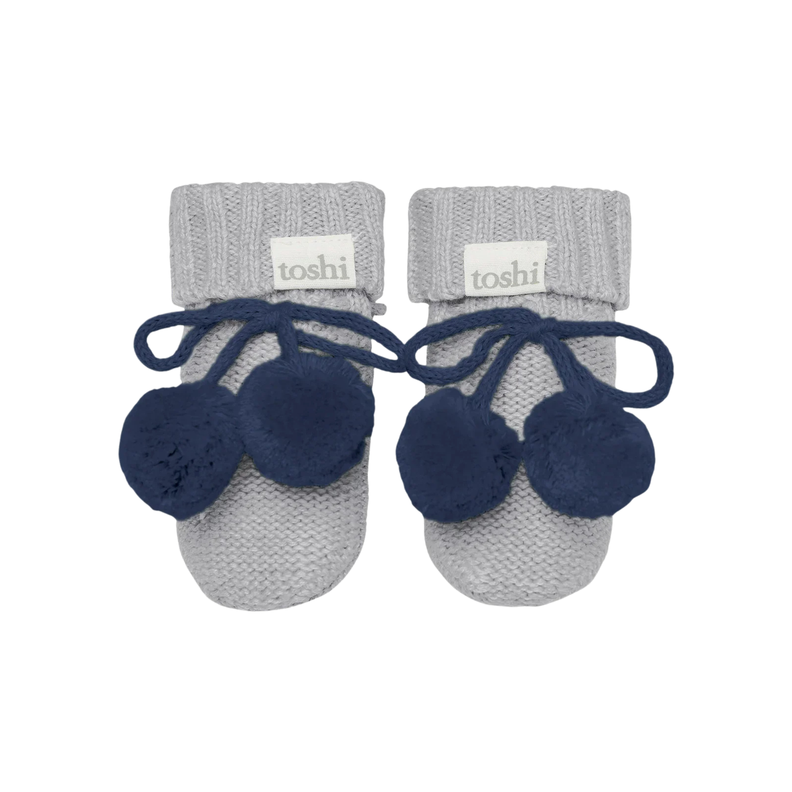 Toshi Organic Booties Bobby - Fog