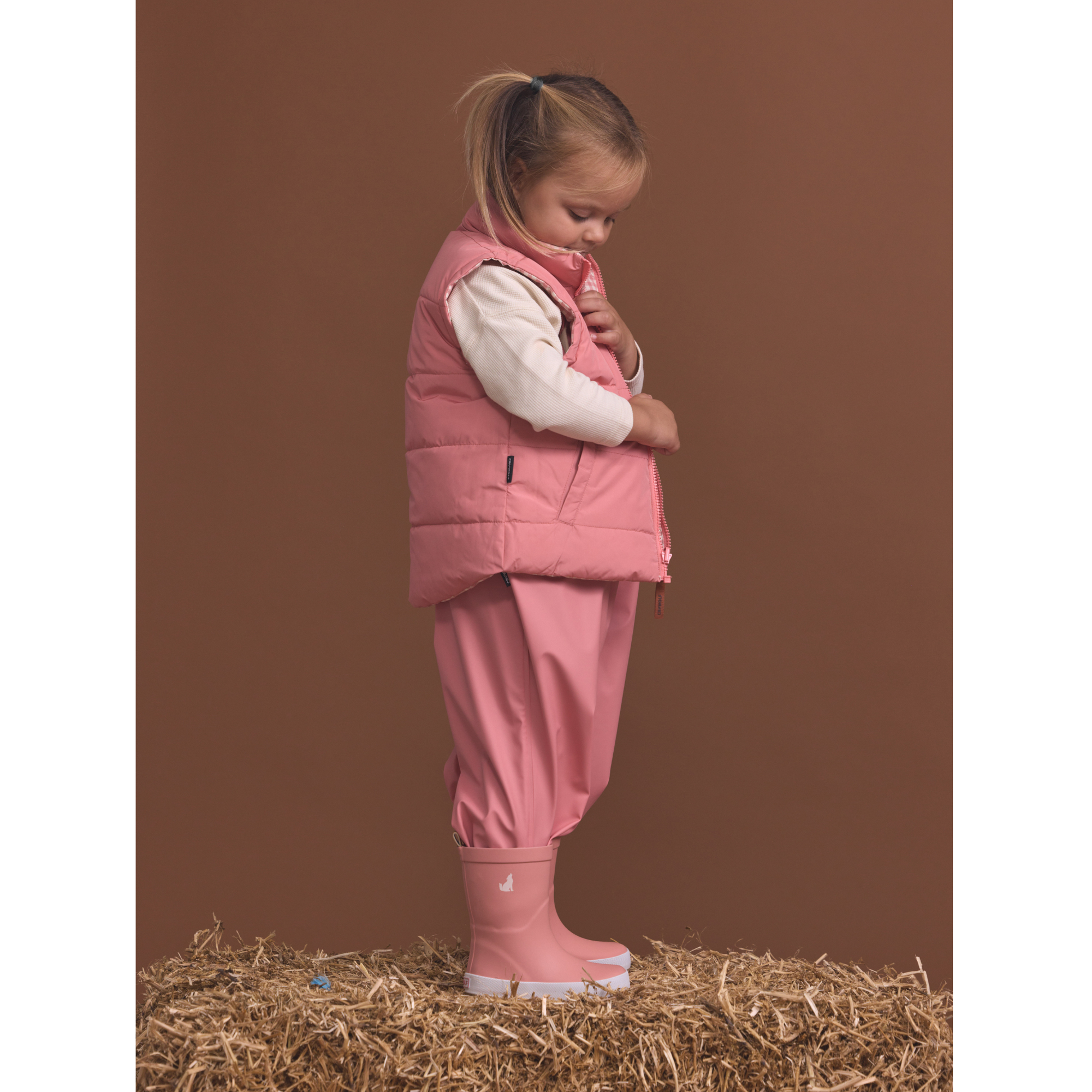 Crywolf Reversible Eco-vest - Rose Gingham