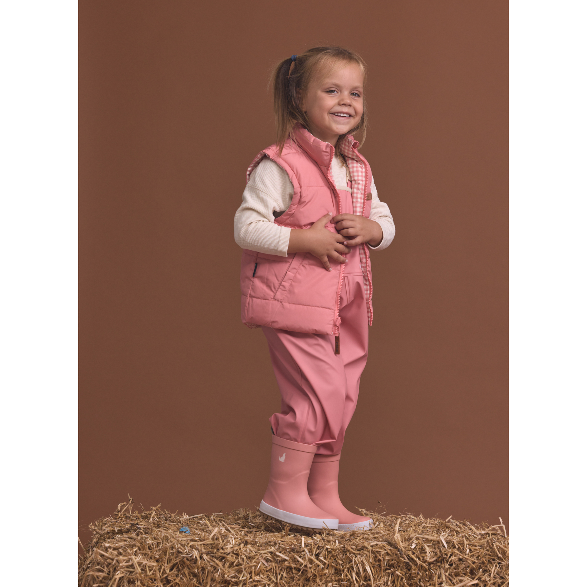 Crywolf Reversible Eco-vest - Rose Gingham