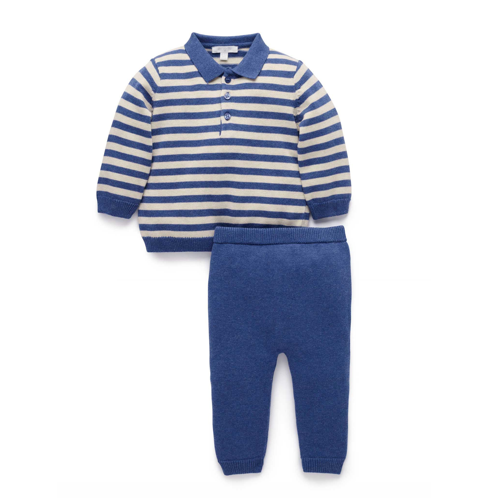 Purebaby Polo Knit Set
