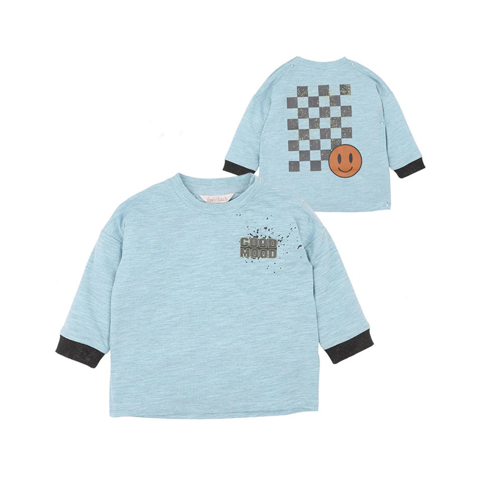 Fox & Finch Outback Adventure Smile Long Sleeve Tee - Space Blue