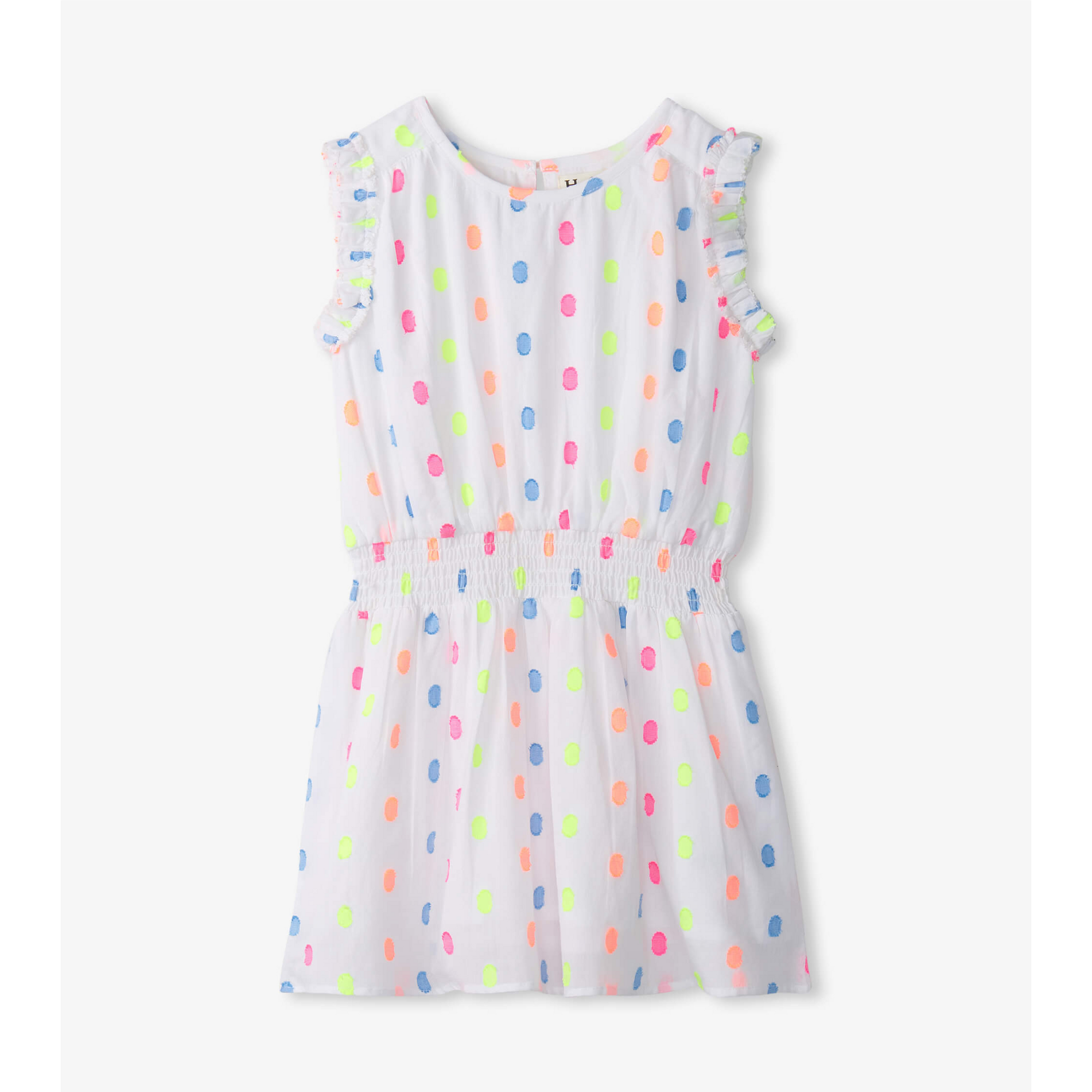 Hatley Summer Dots Woven Play Dress - White