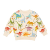 Rock Your Baby Dinos Galore Sweatshirt - Ecru