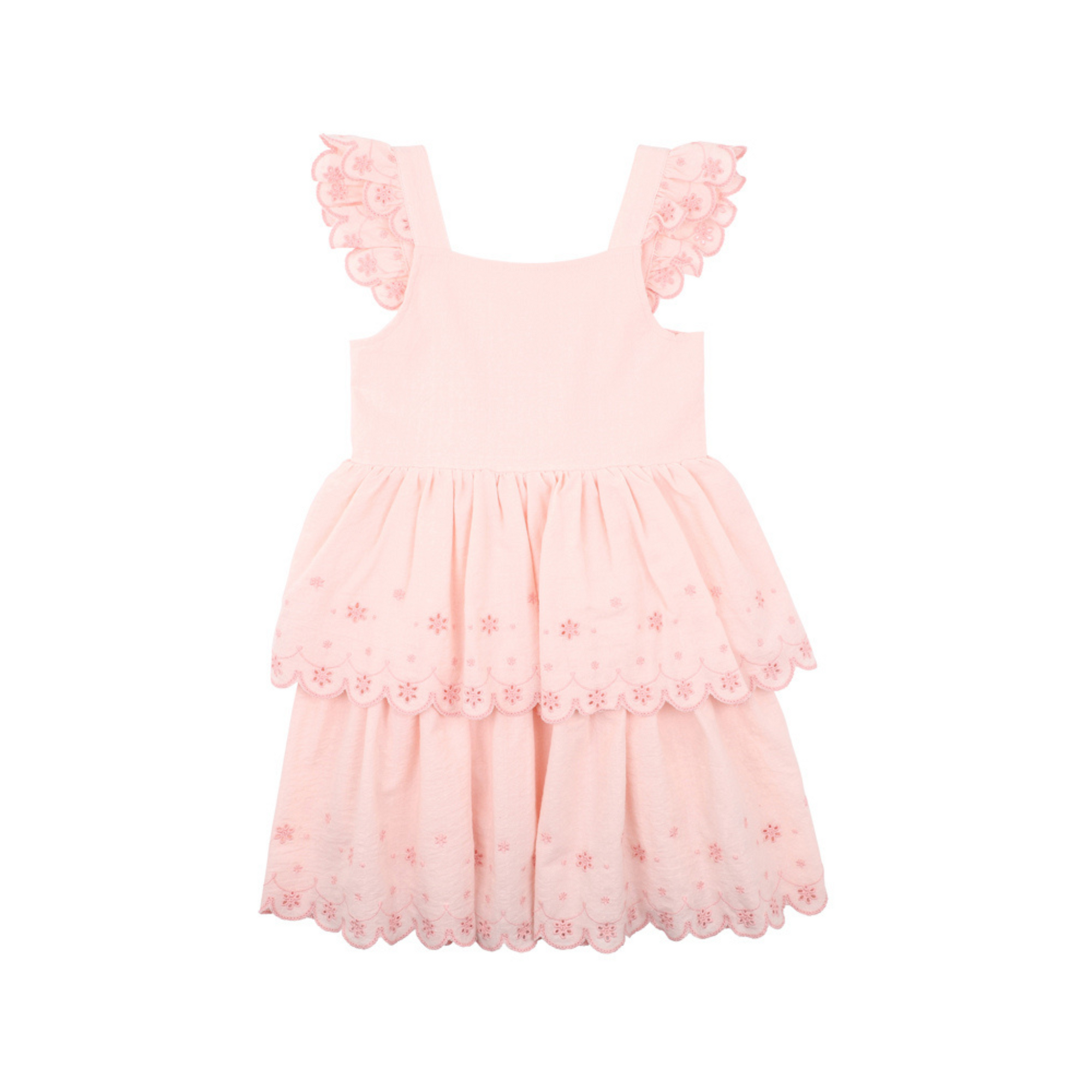 Bebe Tillie Broidery Dress - Peachy Pink