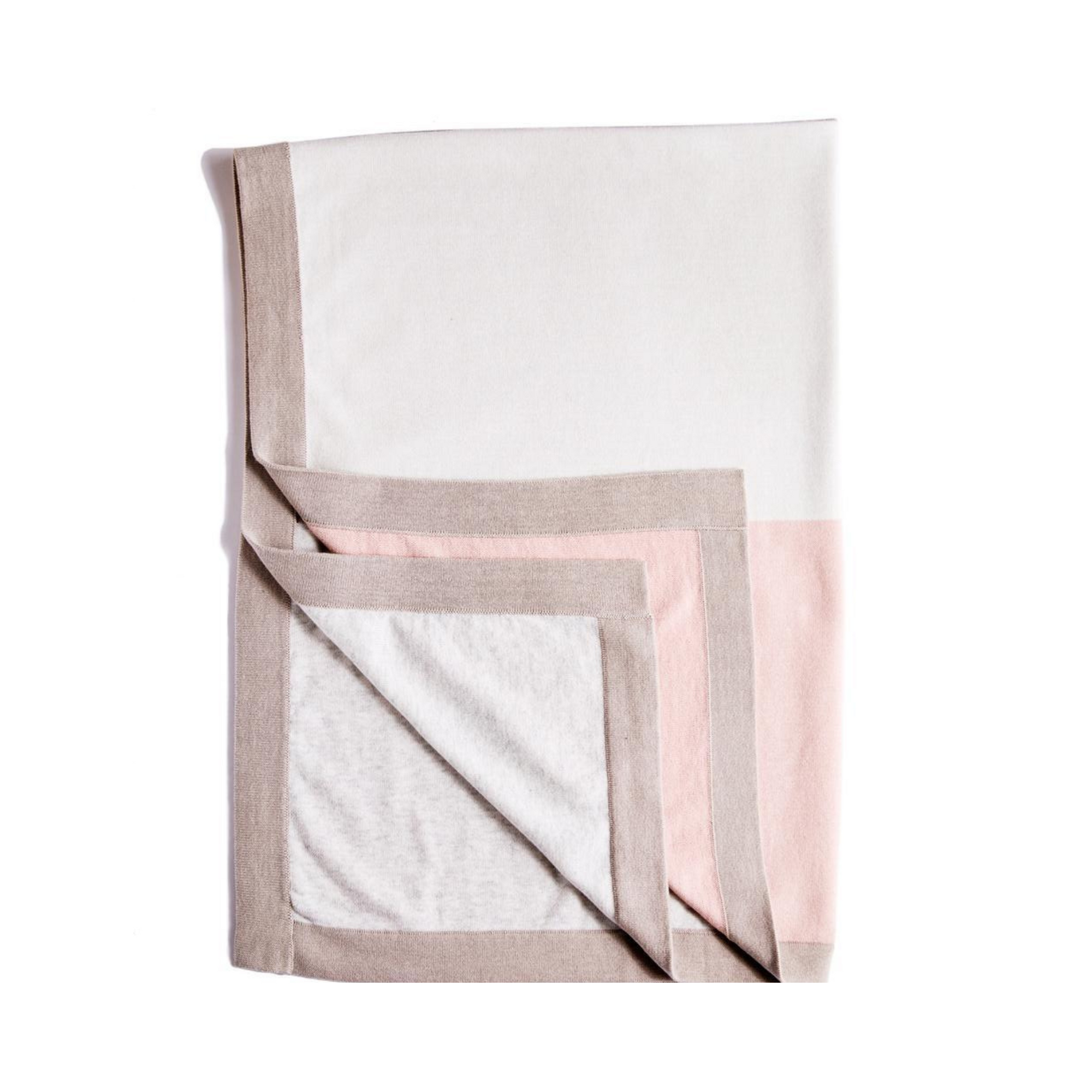 Beanstork Baby Wide Knit Blanket - Pink