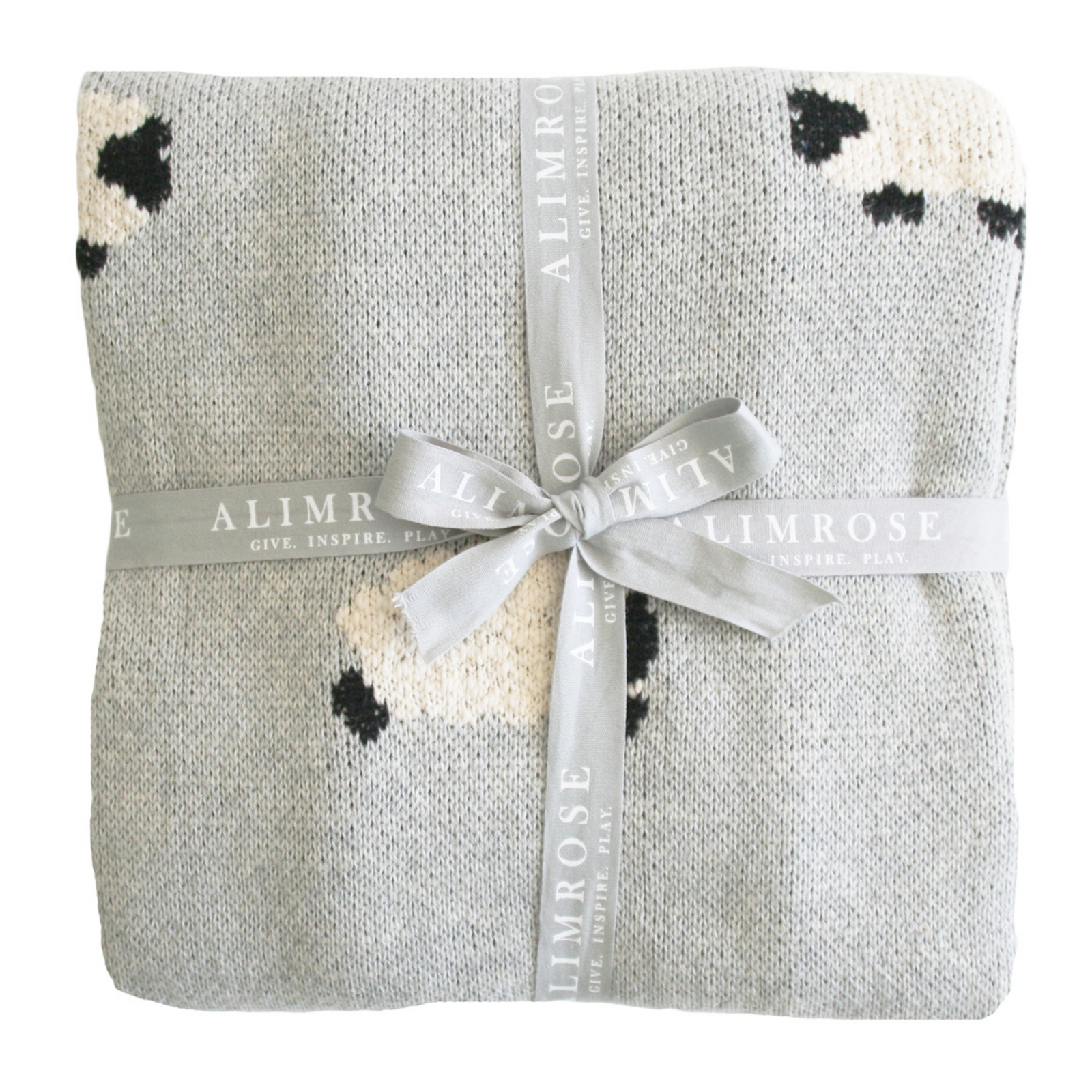 Alimrose Baa Baa Baby Blanket - Grey