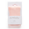 Purebaby Pink Rib Tights - 1-5 years