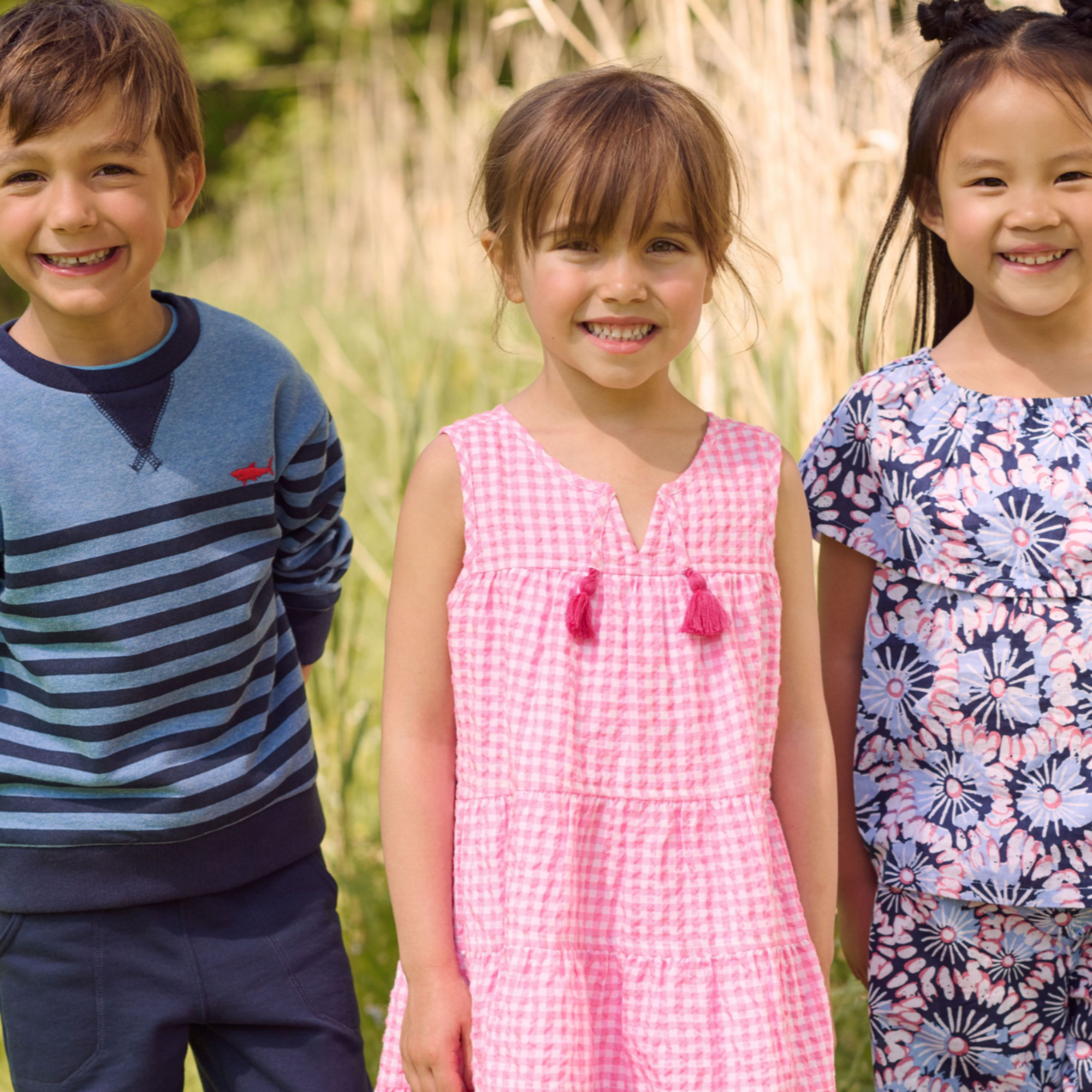 Hatley Pink Gingham Tiered Dress - Neon Pink