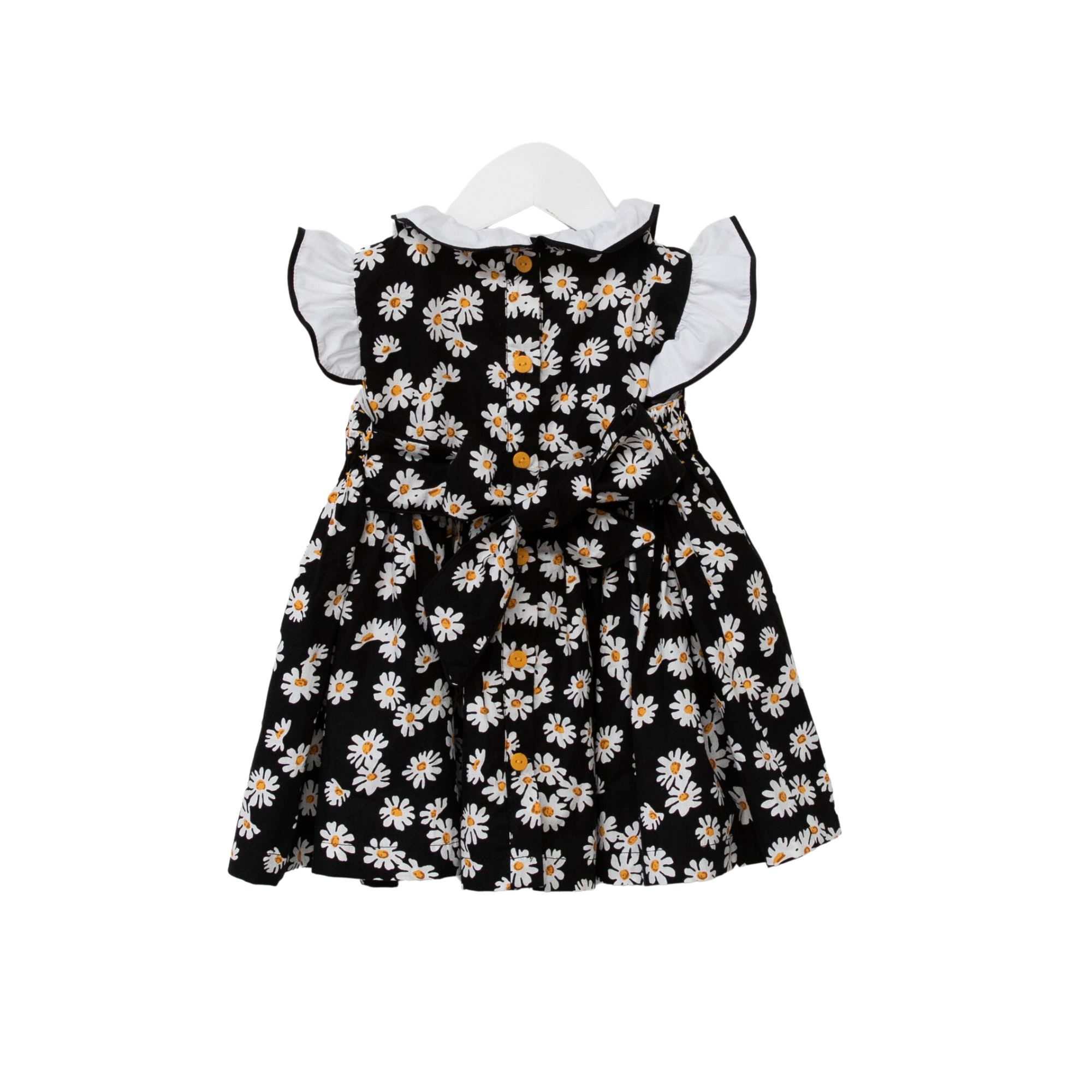 Smox Rox Stella Dress - White and Honey Daisies