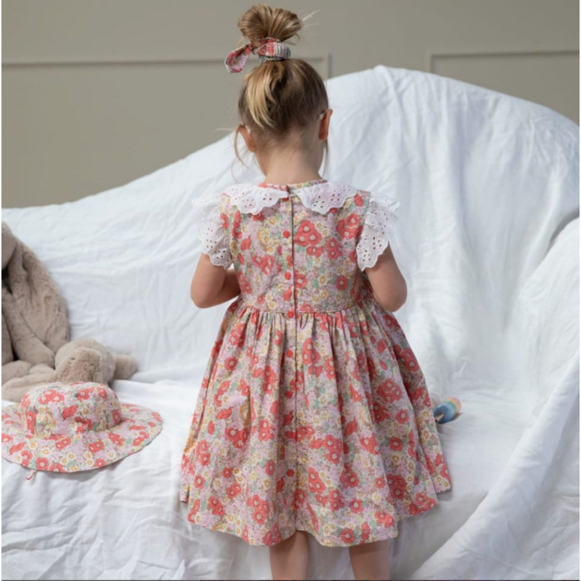 Smox Rox Poppy Dress - Coral Poppies