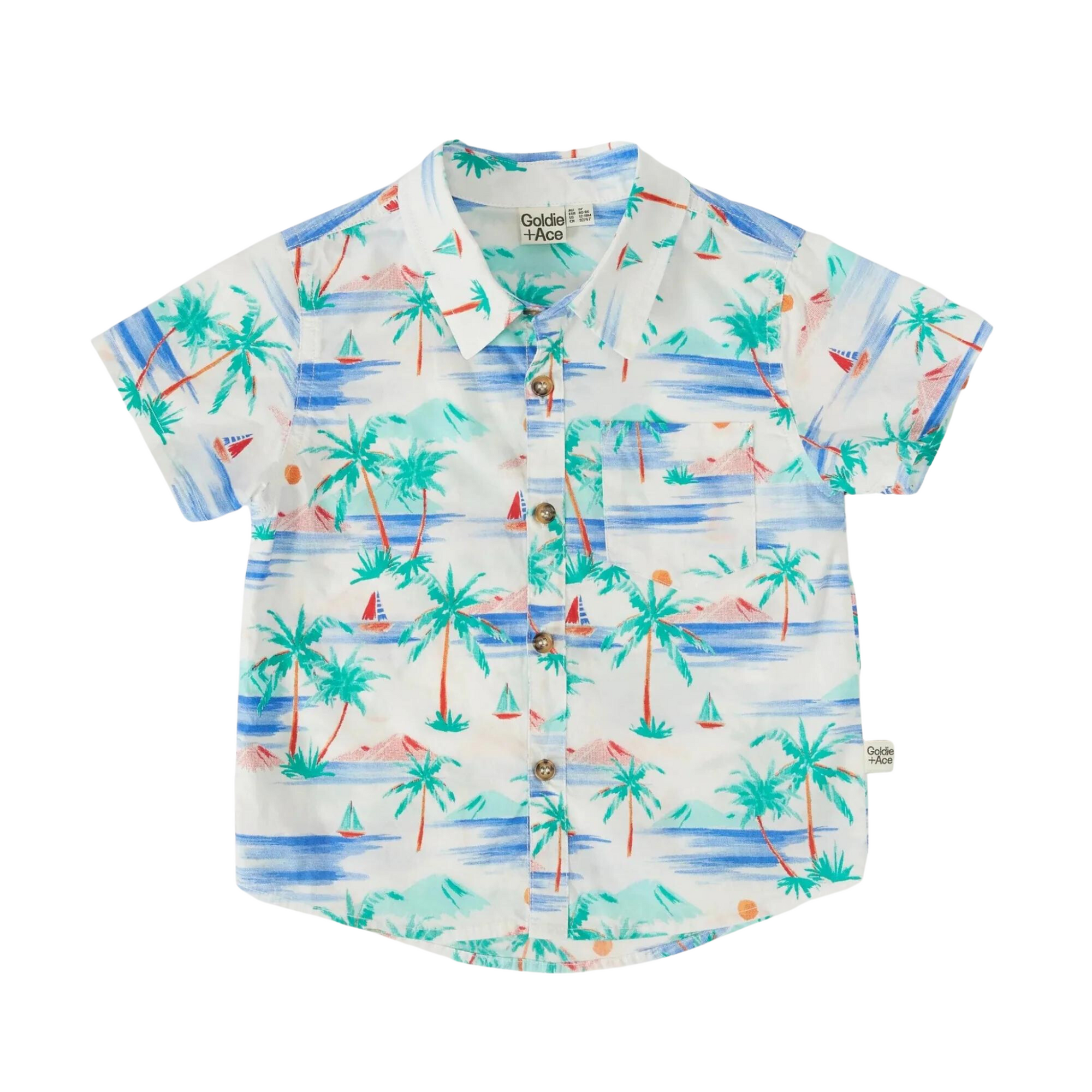 Goldie and Ace Holiday Cotton Shirt -  Paradise White
