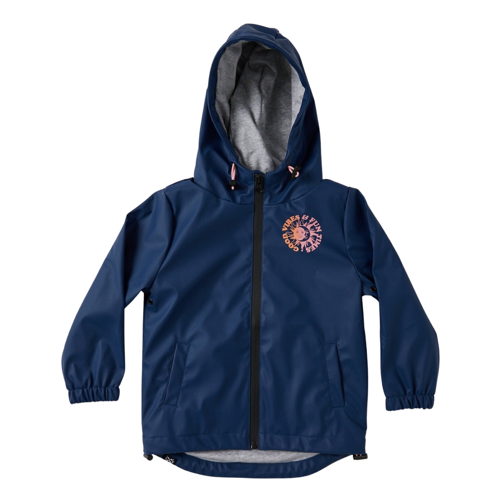 Alphabet Soup Balance Raincoat - Navy