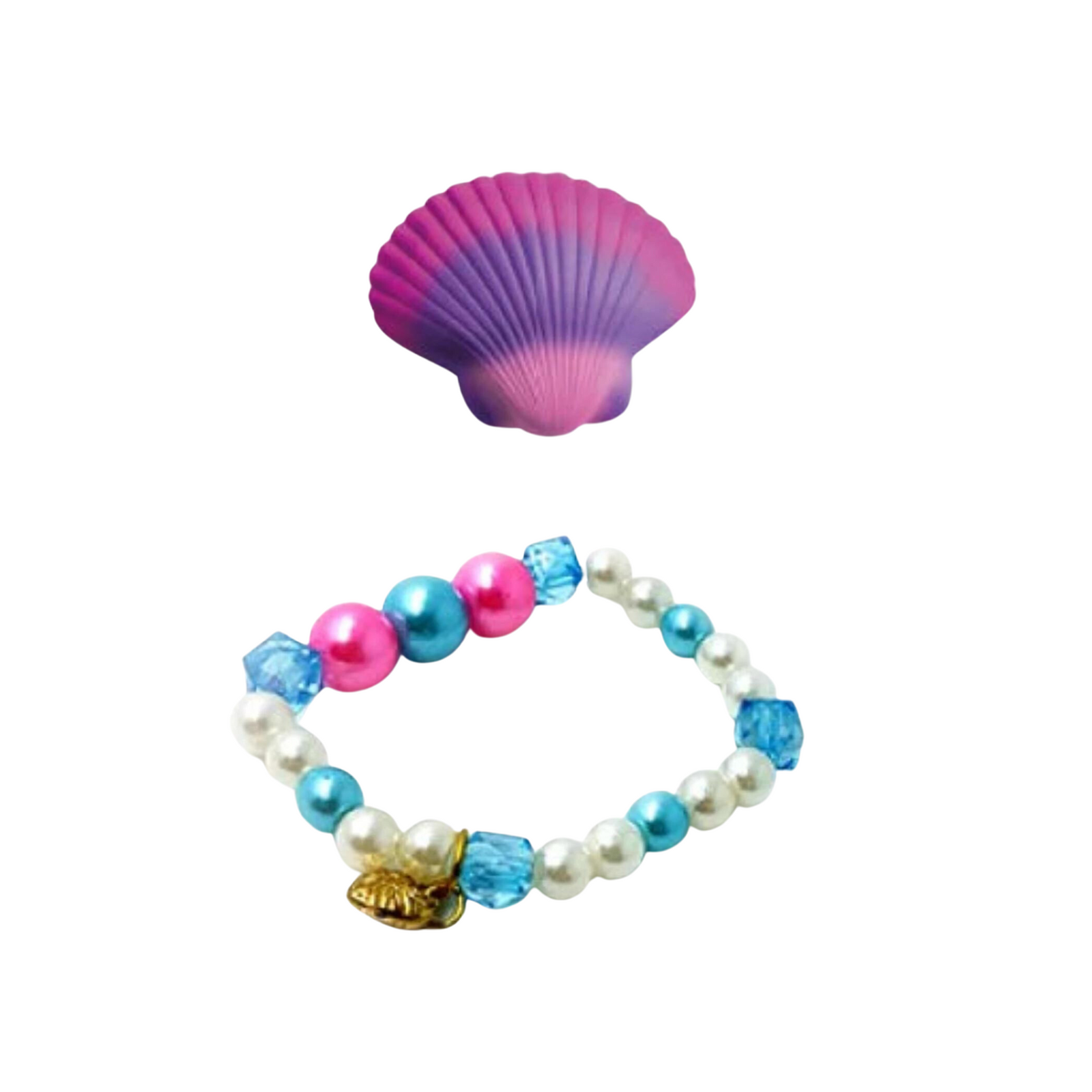 Hatch Clam Shell with Pearl Bracelet
