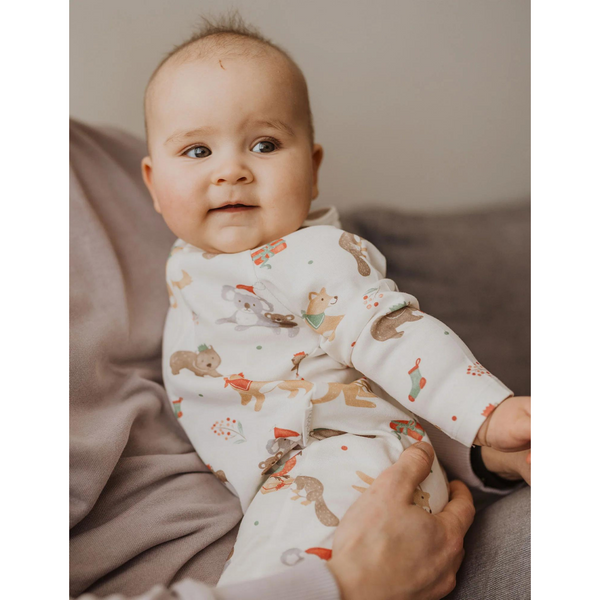 Purebaby Growsuit and Bib Pack Australian Christmas Canterbury Kids