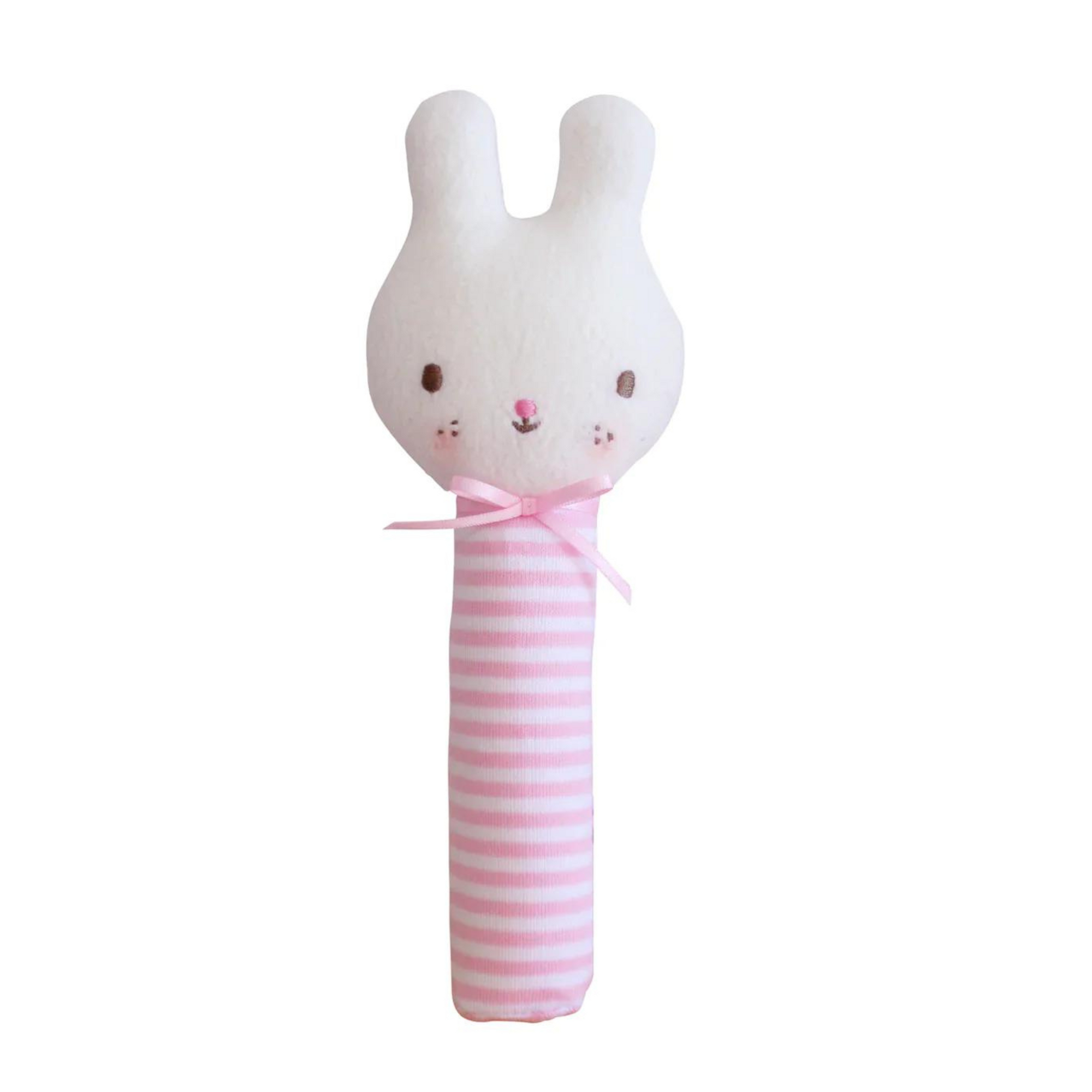 Alimrose Baby Bunny Squeaker Pink