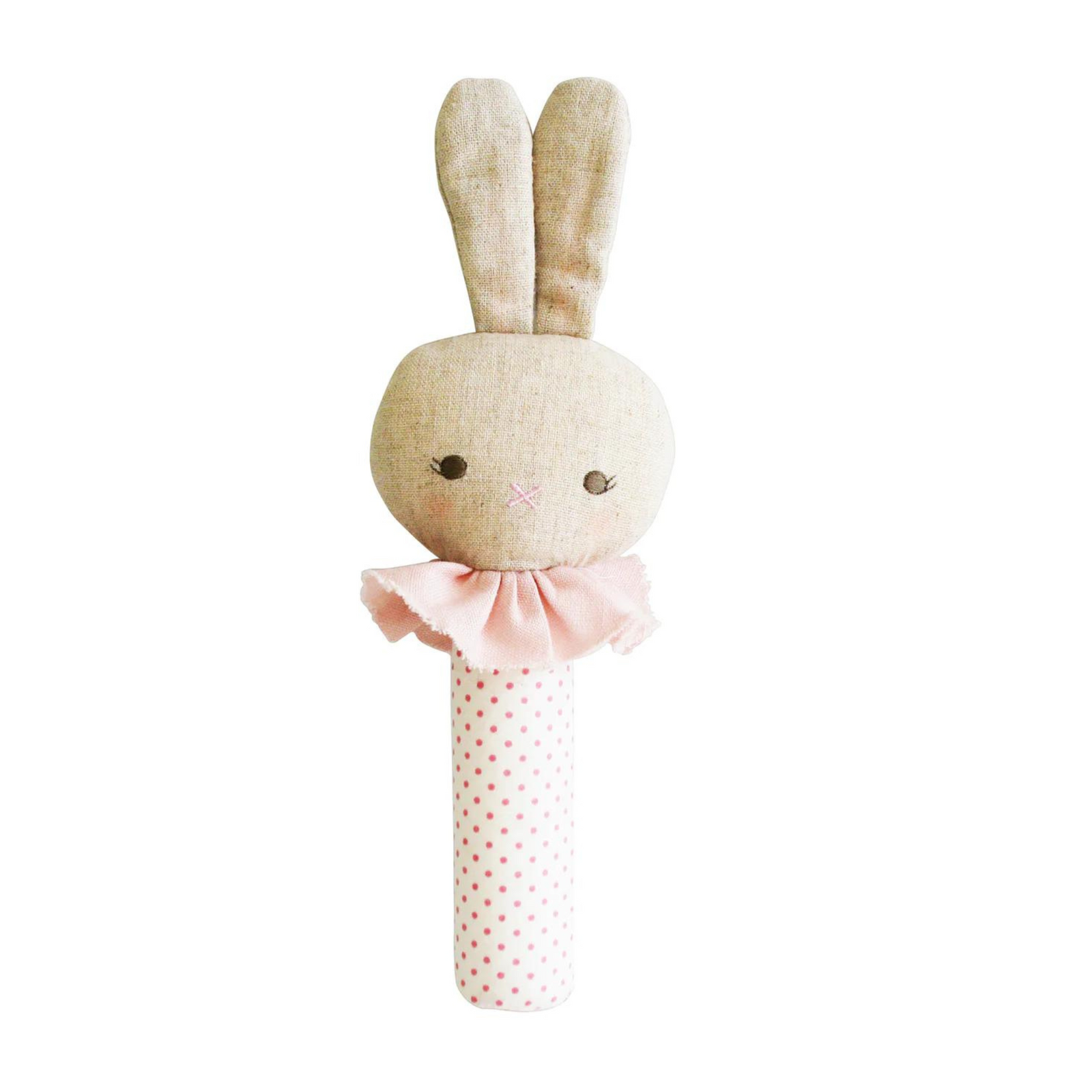 Alimrose Roberta Bunny Squeaker Spot Pink