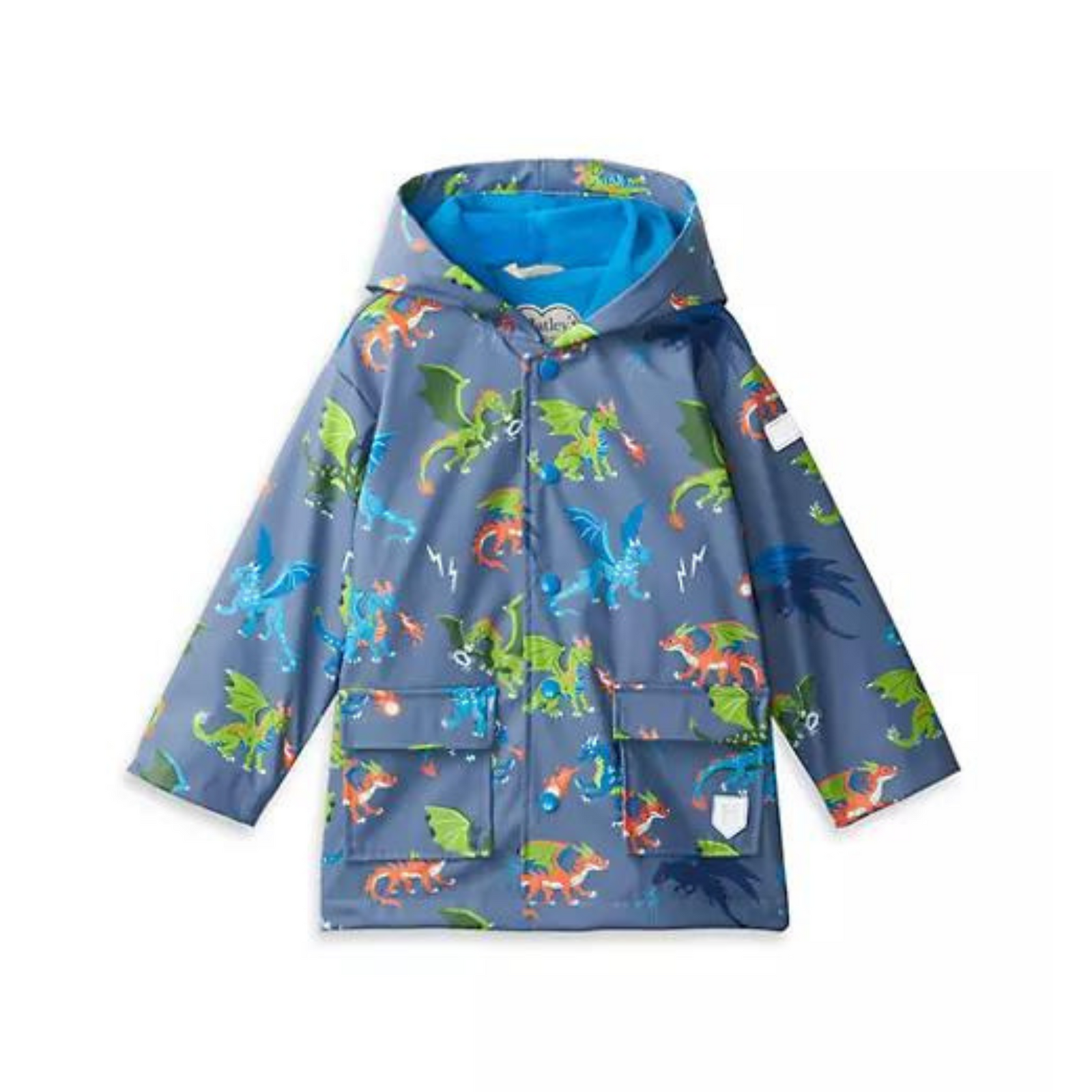 Hatley Dragon Realm Raincoat - Bering Sea