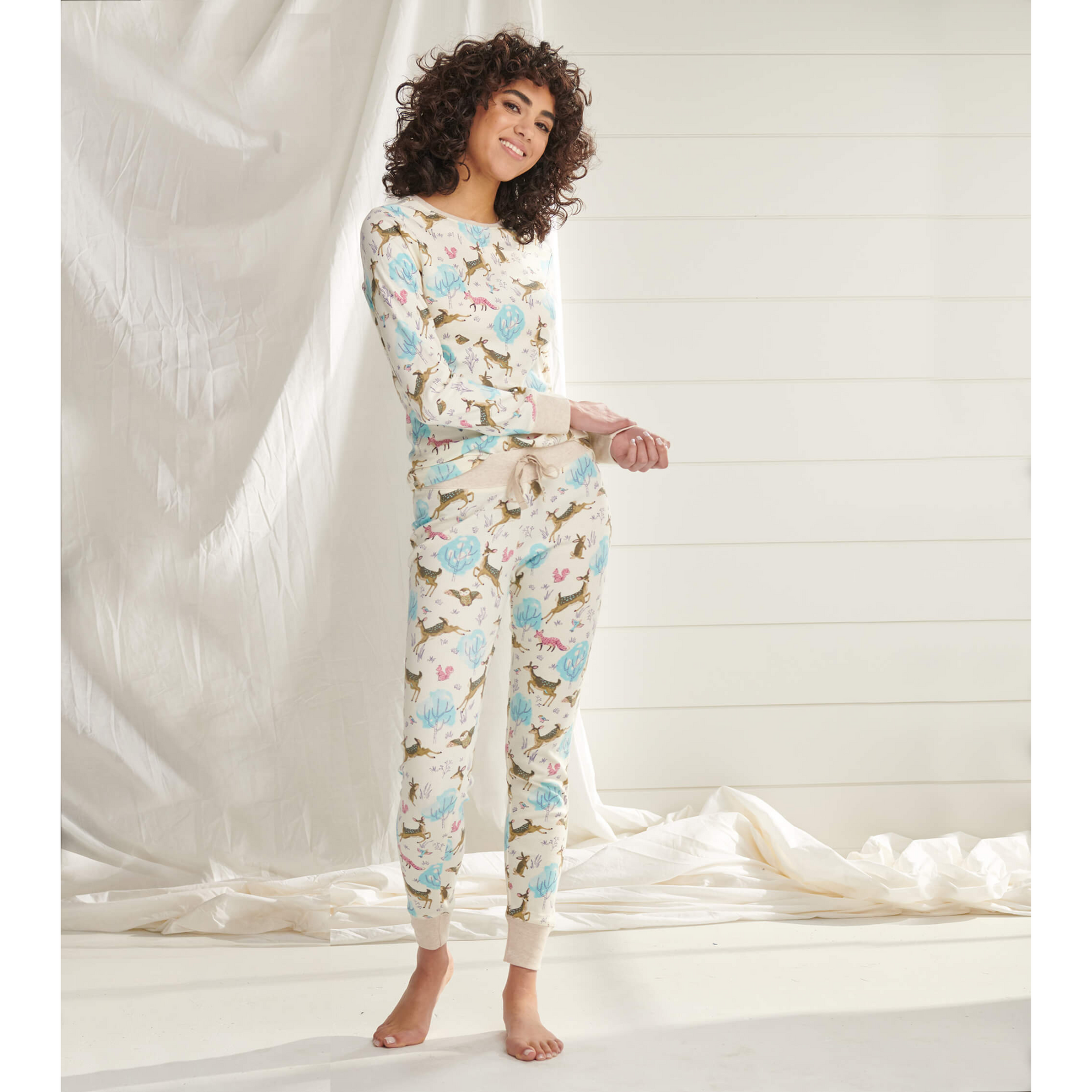 Hatley Serene Forest Women's Pyjama Set - Pristine