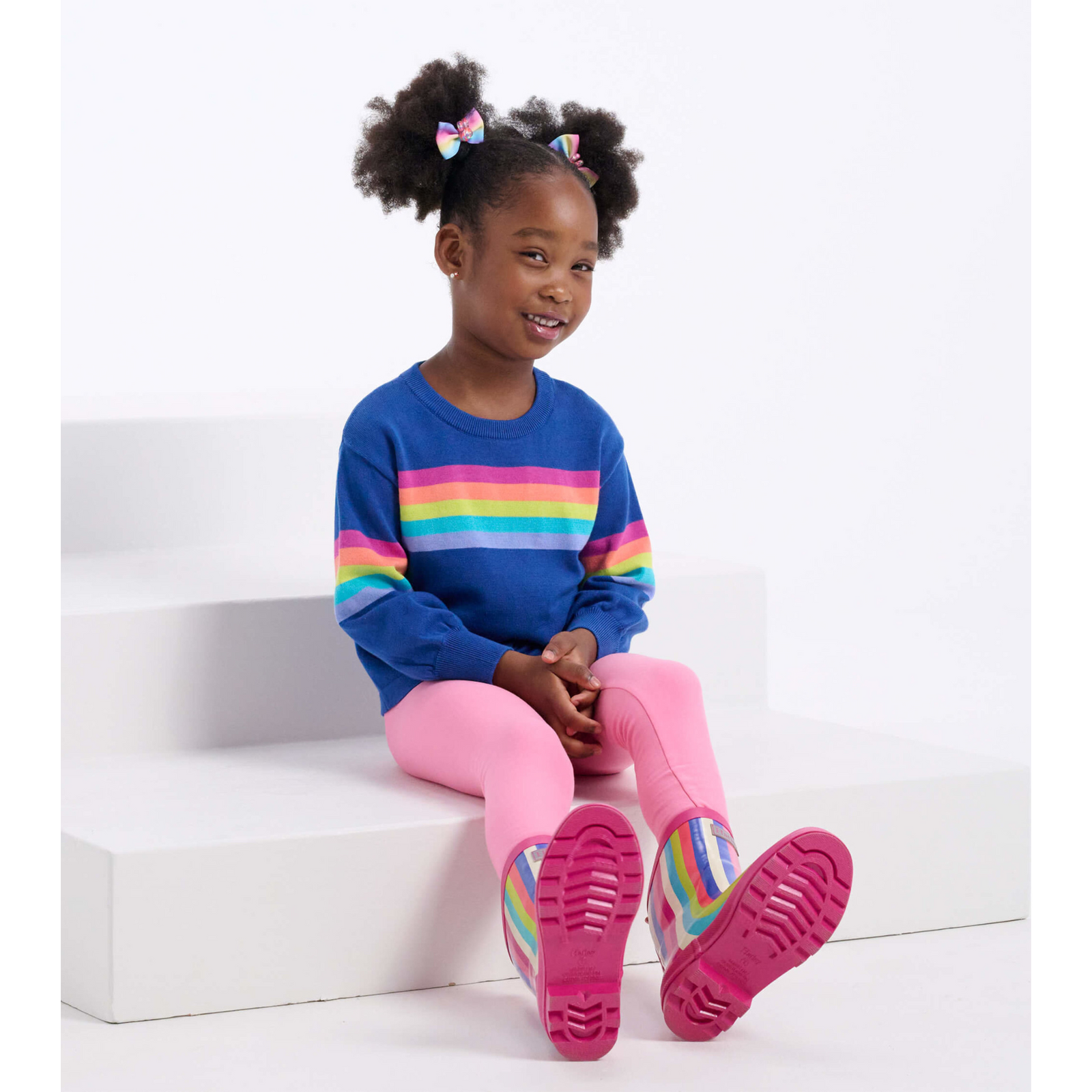 Hatley Pink Glory Cozy Leggings - Morning Glory