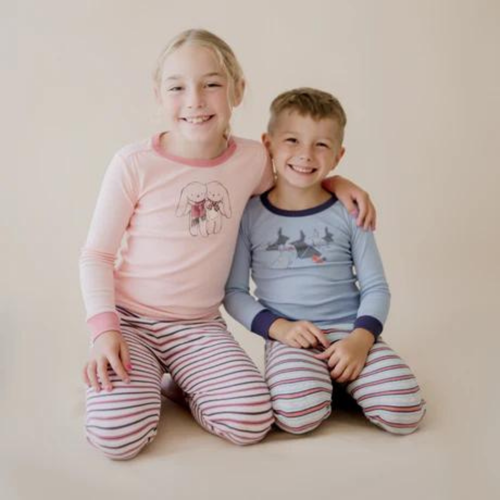 Marquise Boys Pyjama Set - Bunny/Stripe