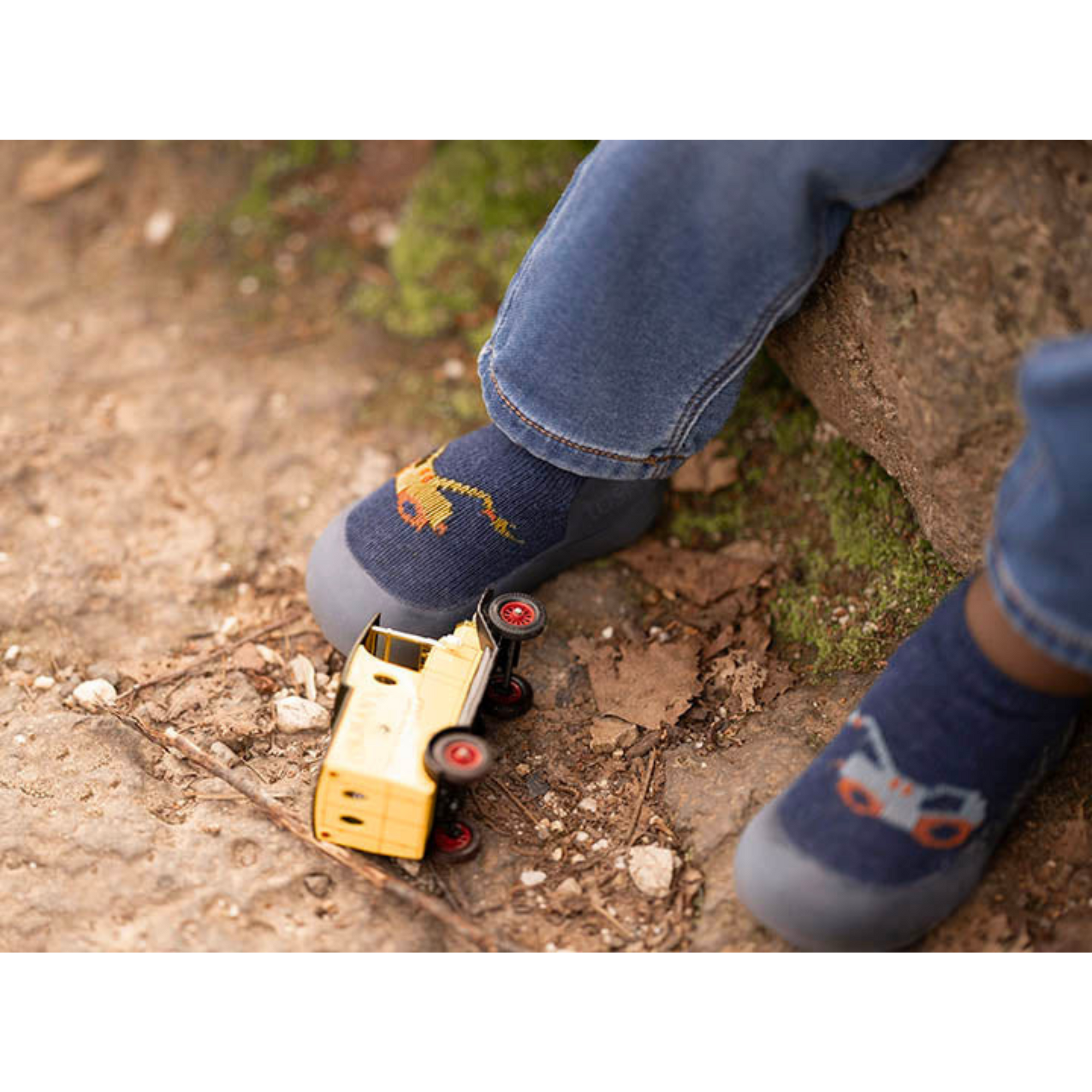 Toshi Organic Hybrid Walking Socks Jacquard Earthmover
