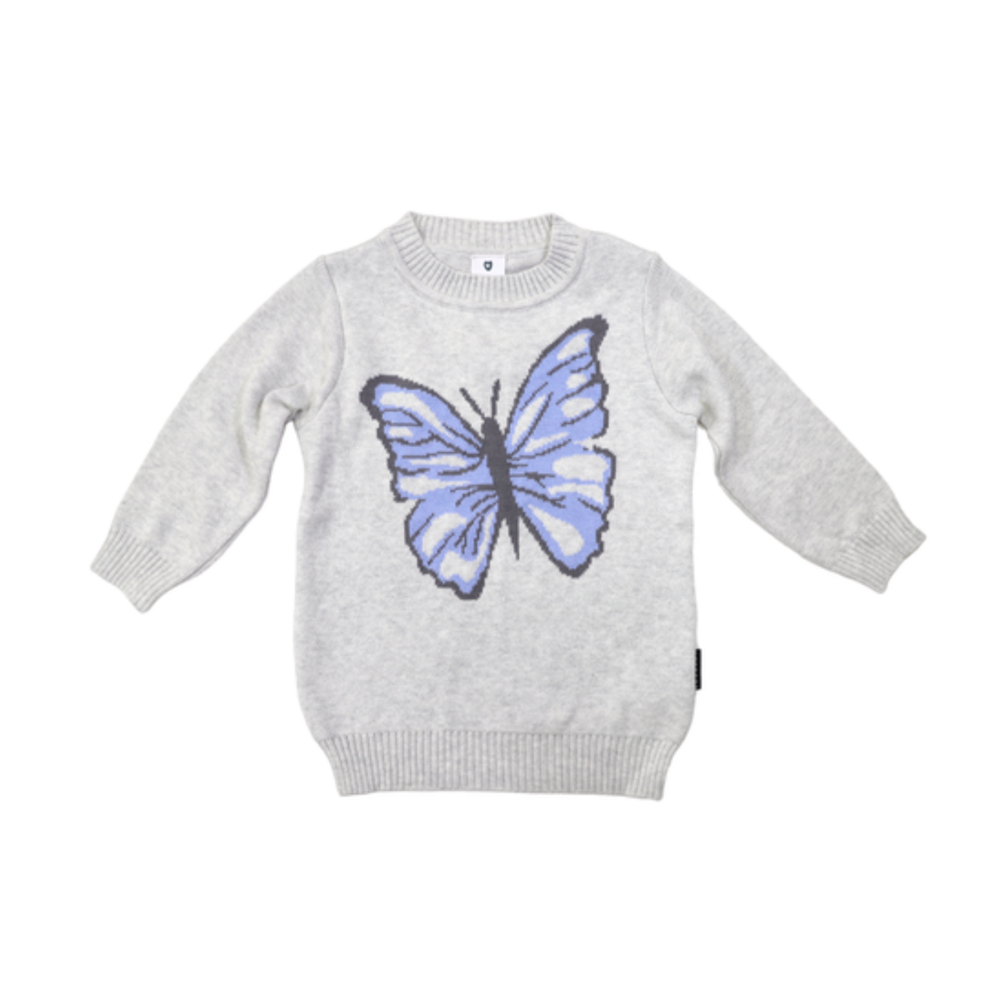 Korango Butterfly Knit Sweater - Microchip  Grey