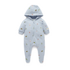 Purebaby Embroidered Fleece Growsuit - Sky River Broderie