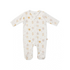 Marquise Farmhouse Zip Growsuit in Cream with Mustard Print