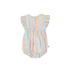 Goldie and Ace Lani linen  Romper - Pastel Stripe