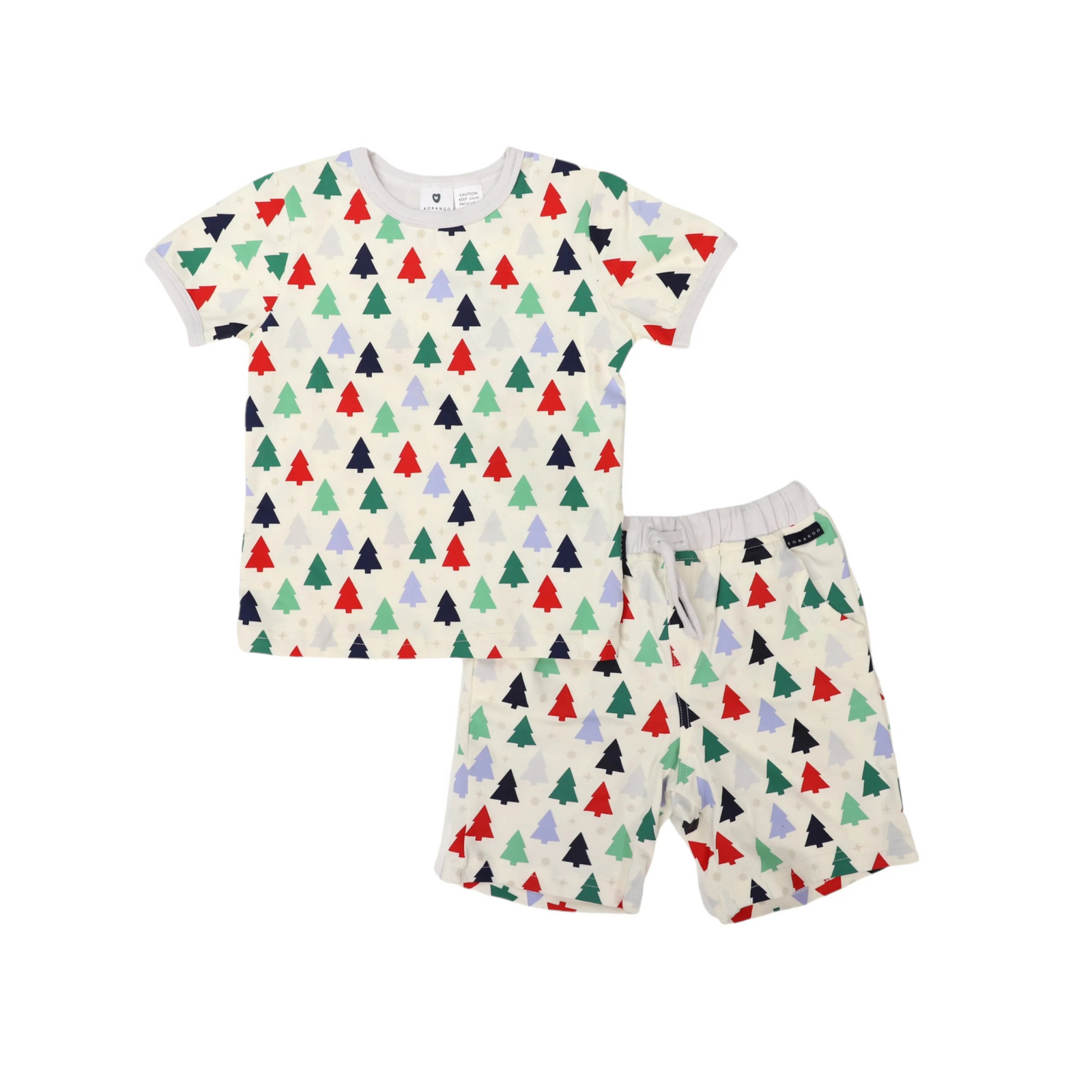 Korango Cotton PJs Xmas Tree Print - Cloud